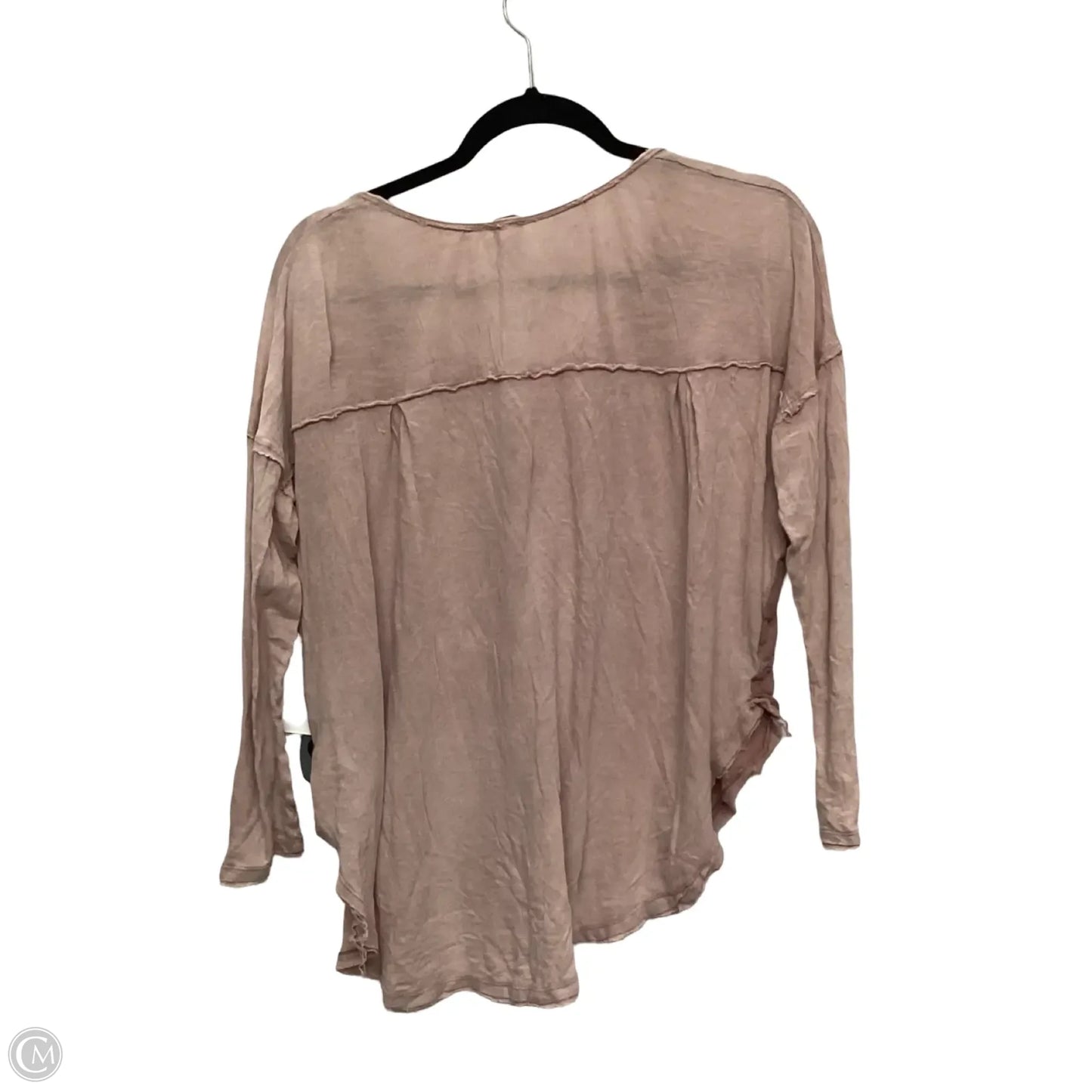 Blouse Long Sleeve By We The Free In Pink, Size: M