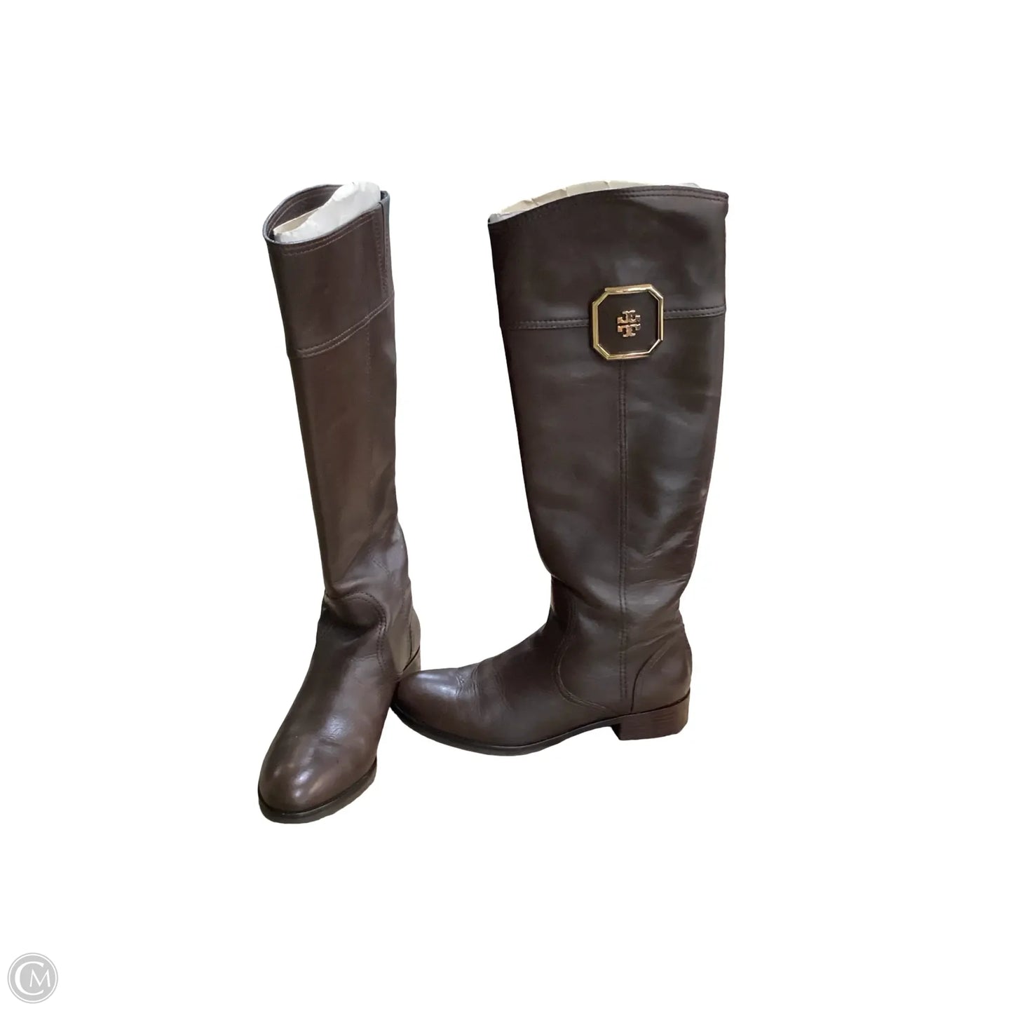Boots Designer By Tory Burch In Brown, Size: 7.5