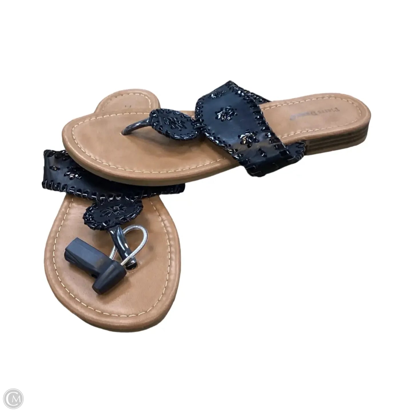 Sandals Flats By Pierre Dumas In Black, Size: 7
