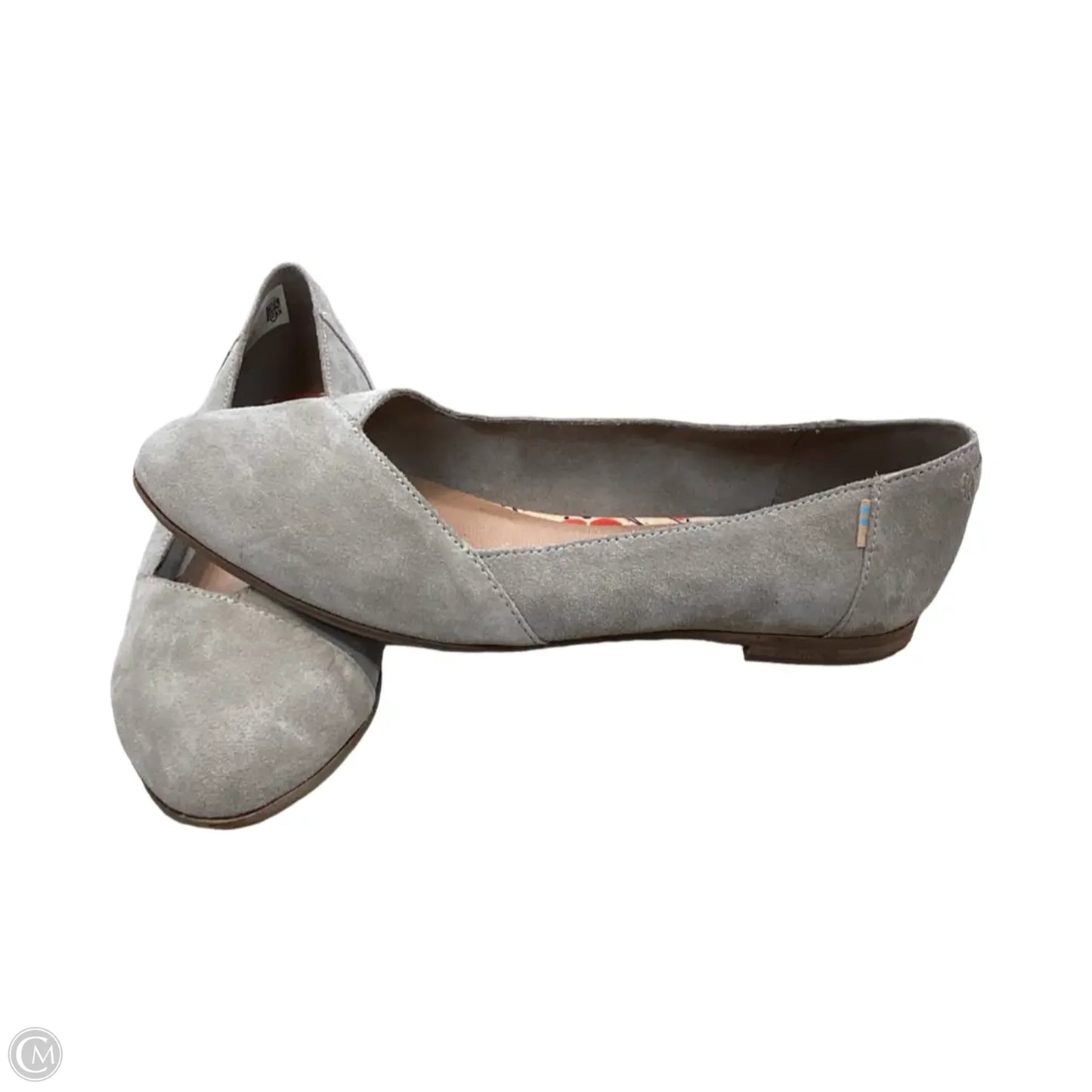 Shoes Flats By Toms In Grey, Size: 9