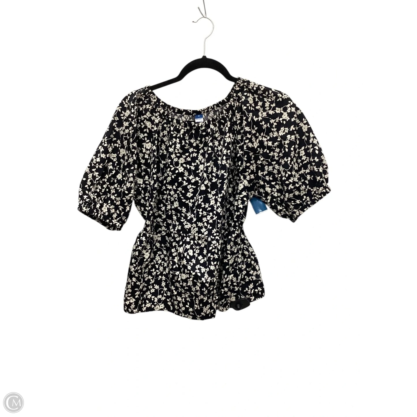 Blouse 3/4 Sleeve By Old Navy In Floral Print, Size: M