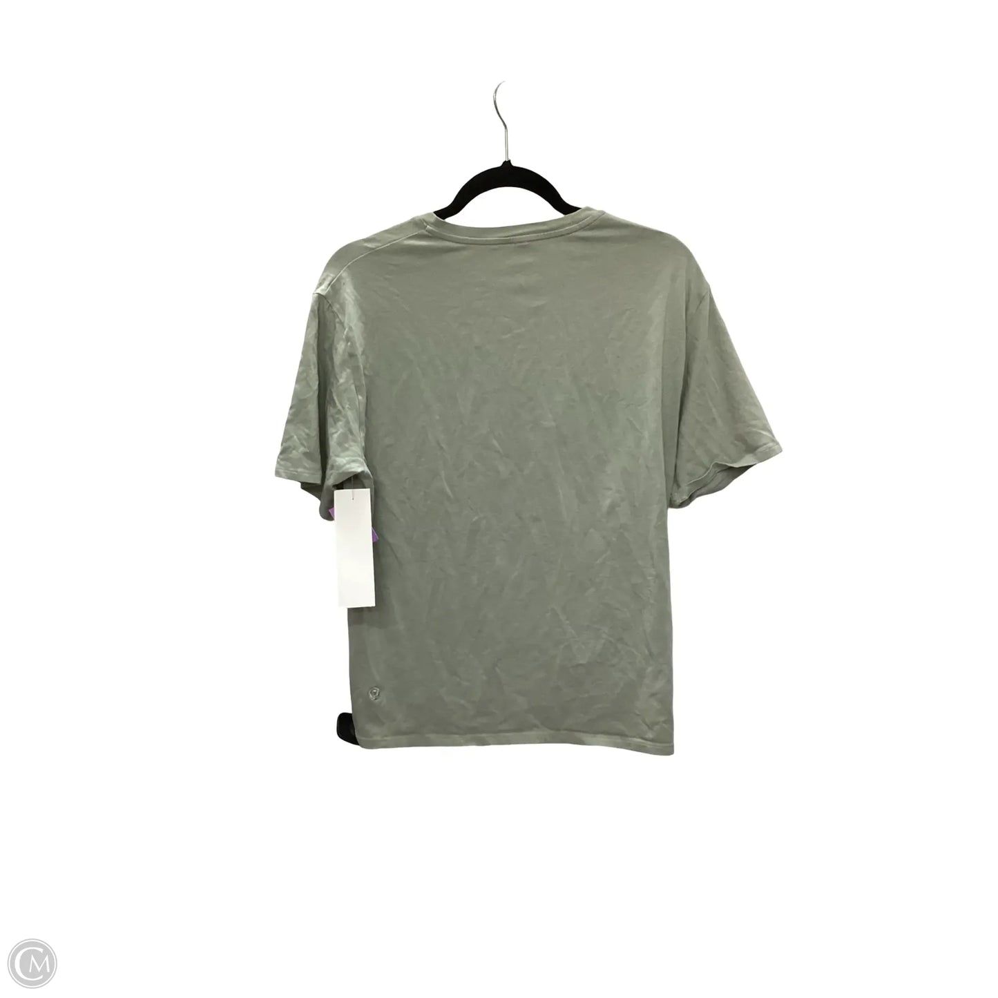 Athletic Top Short Sleeve By Lululemon In Green, Size: 6