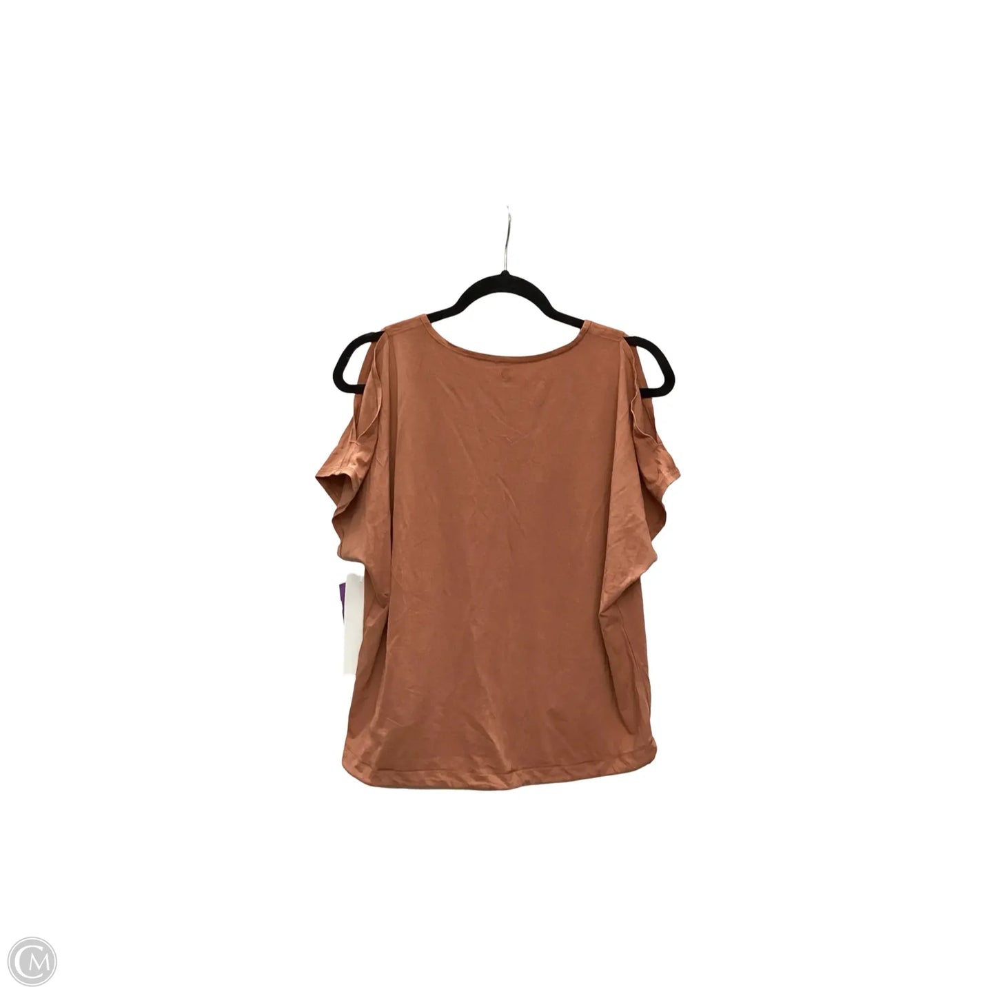 Athletic Top Short Sleeve By Lululemon In Orange, Size: 6