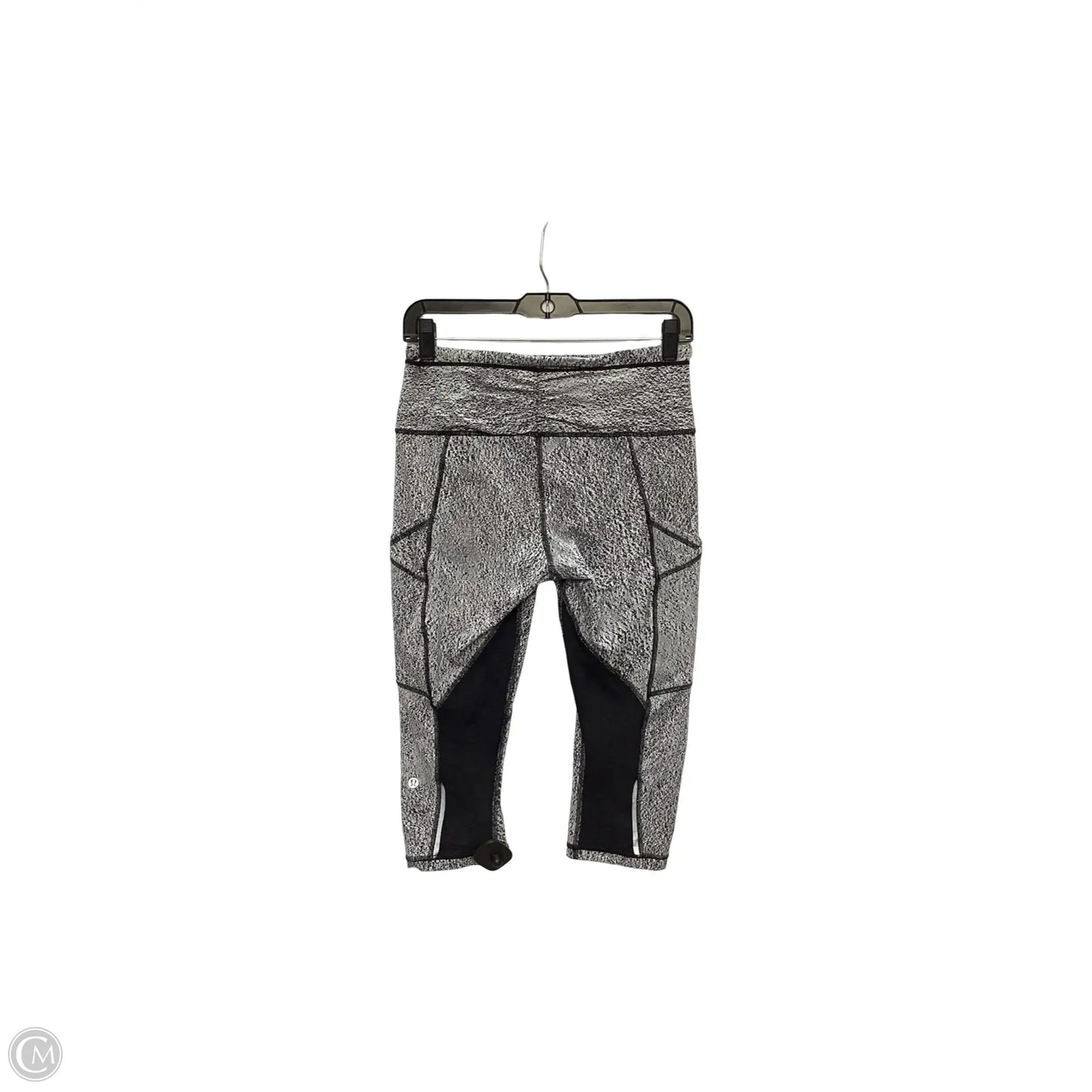 Athletic Capris By Lululemon In Black & White, Size: 8