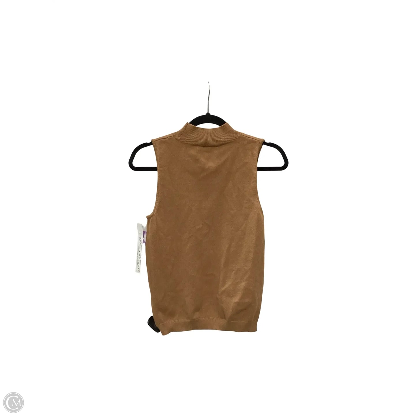 Blouse Sleeveless By Anthropologie In Tan, Size: S