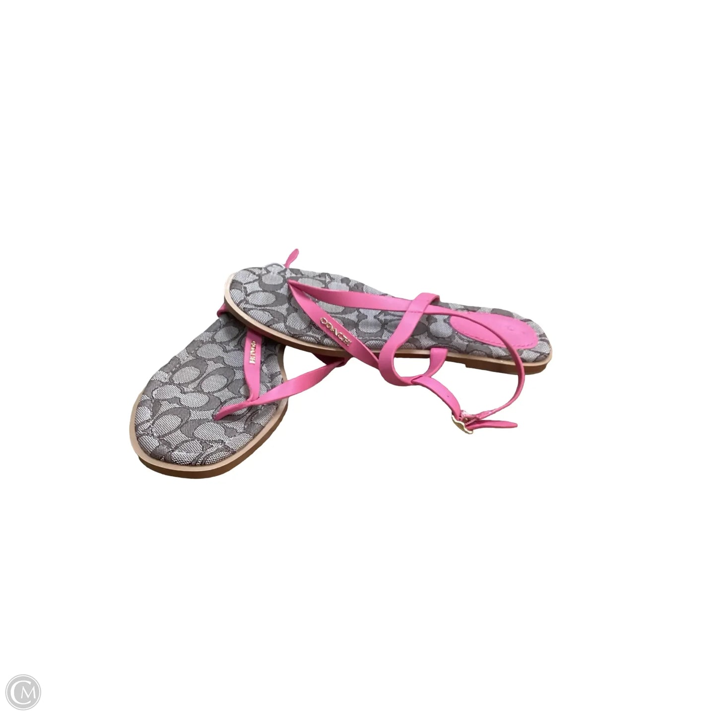 Sandals Designer By Coach In Pink, Size: 7.5