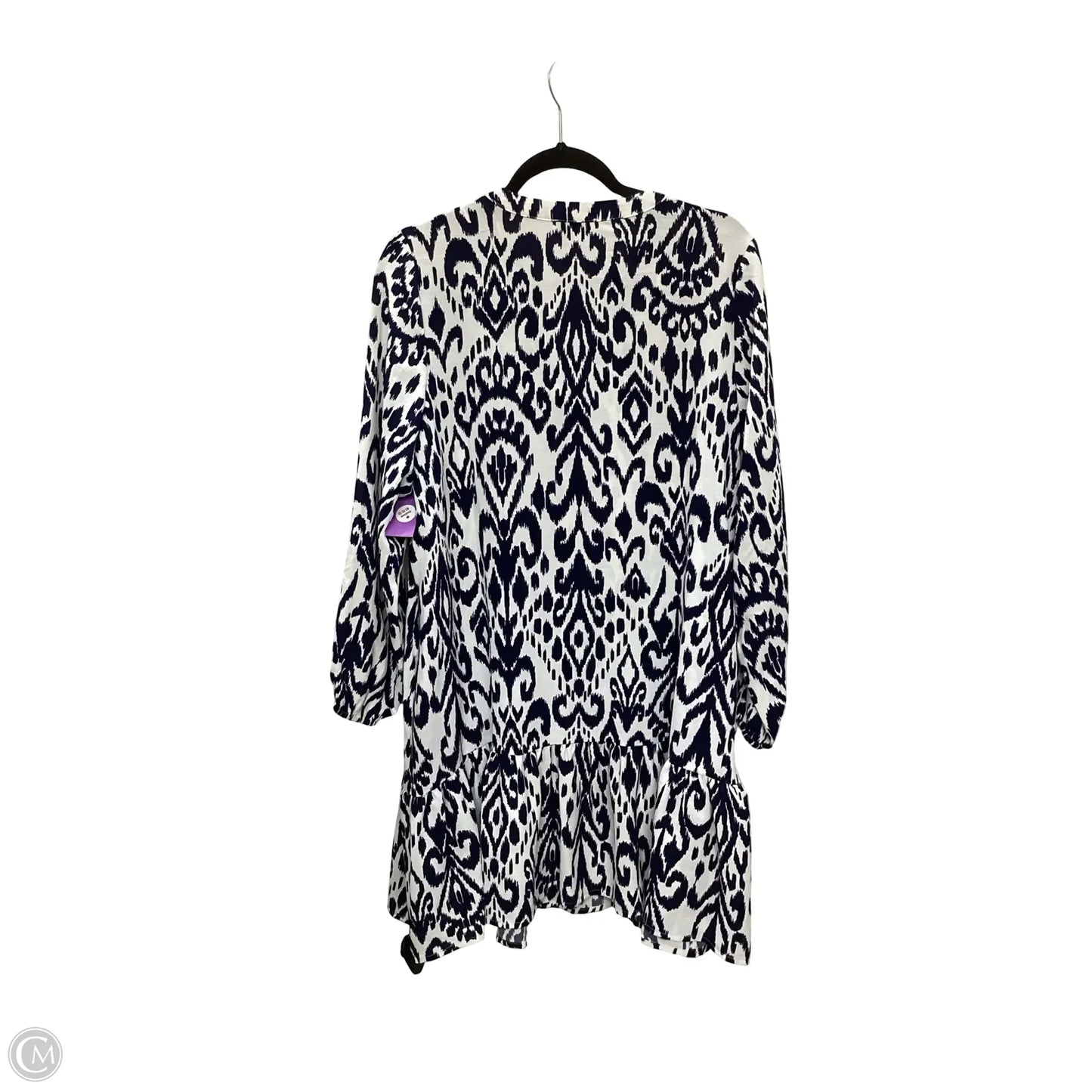 Dress Casual Short By Tahari By Arthur Levine In Geometric Pattern, Size: L
