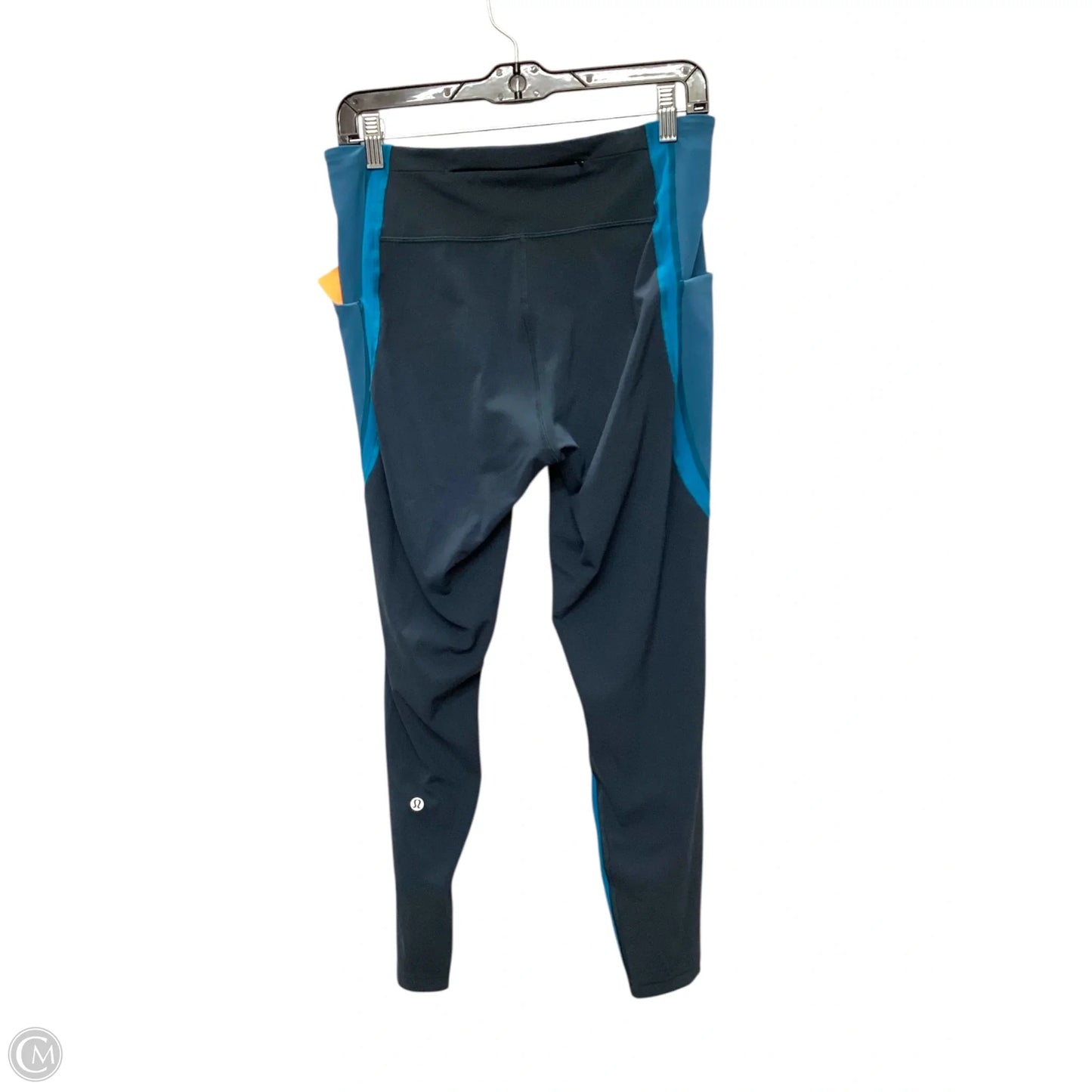 Athletic Leggings By Lululemon In Blue & Grey, Size: 10