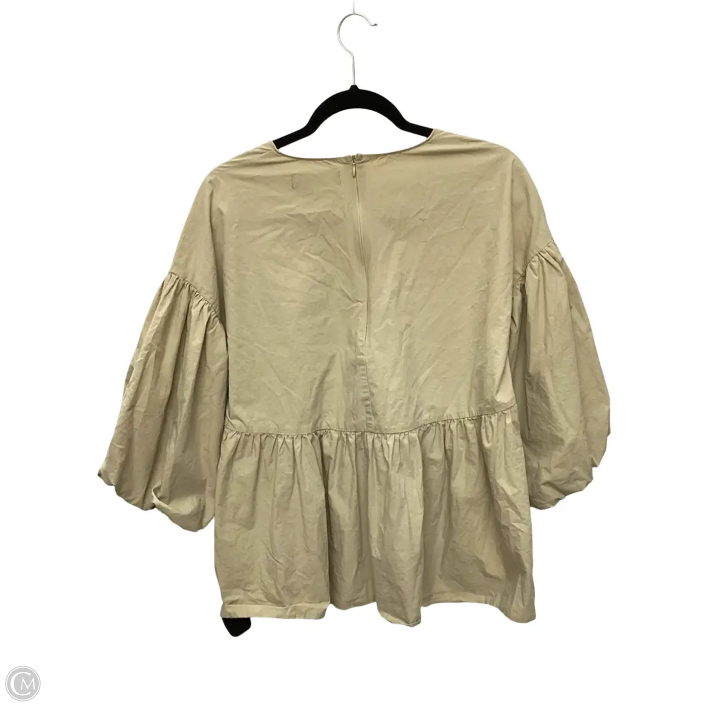 Top 3/4 Sleeve By Pomander Place In Beige, Size: M