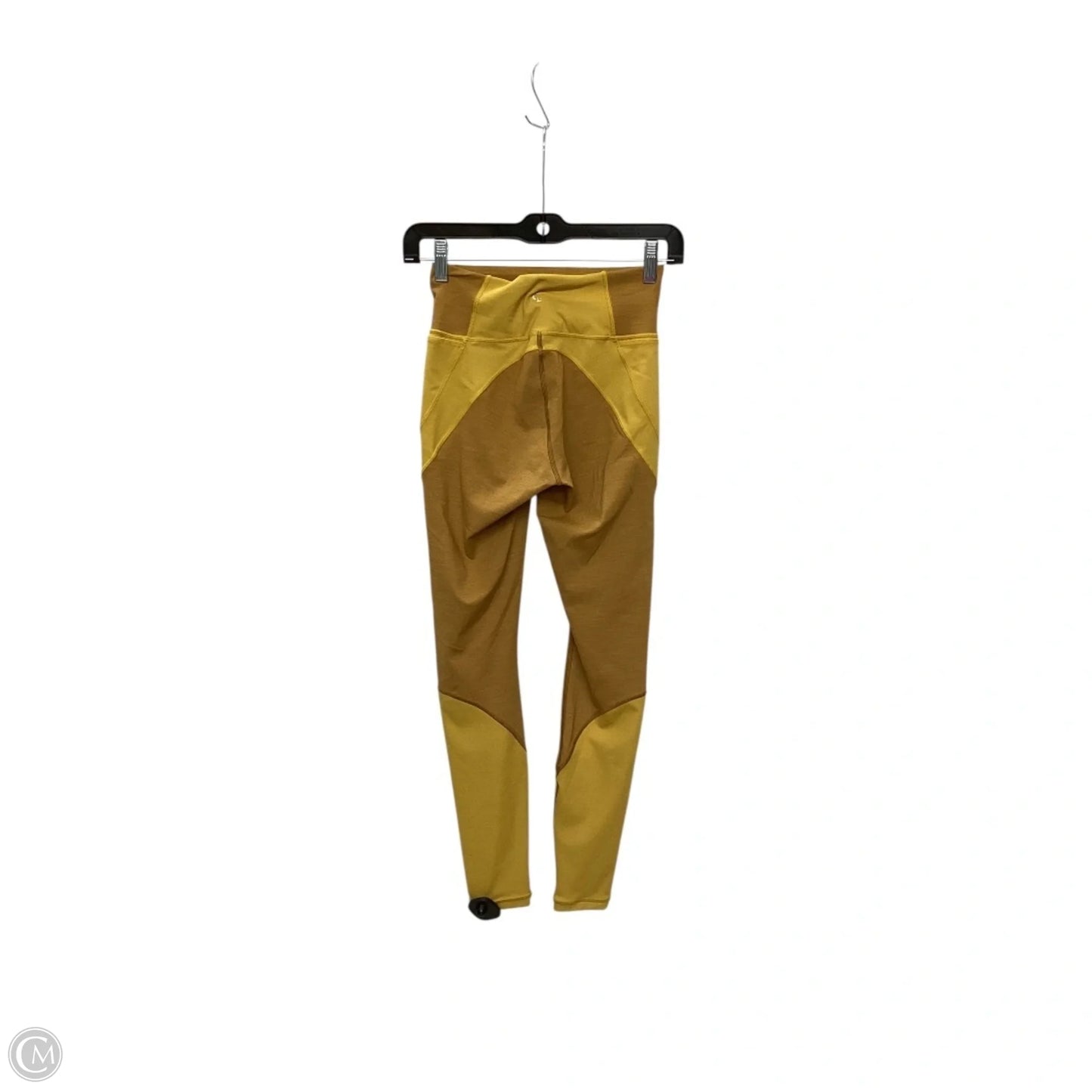 Athletic Leggings By Lululemon In Yellow, Size: 4