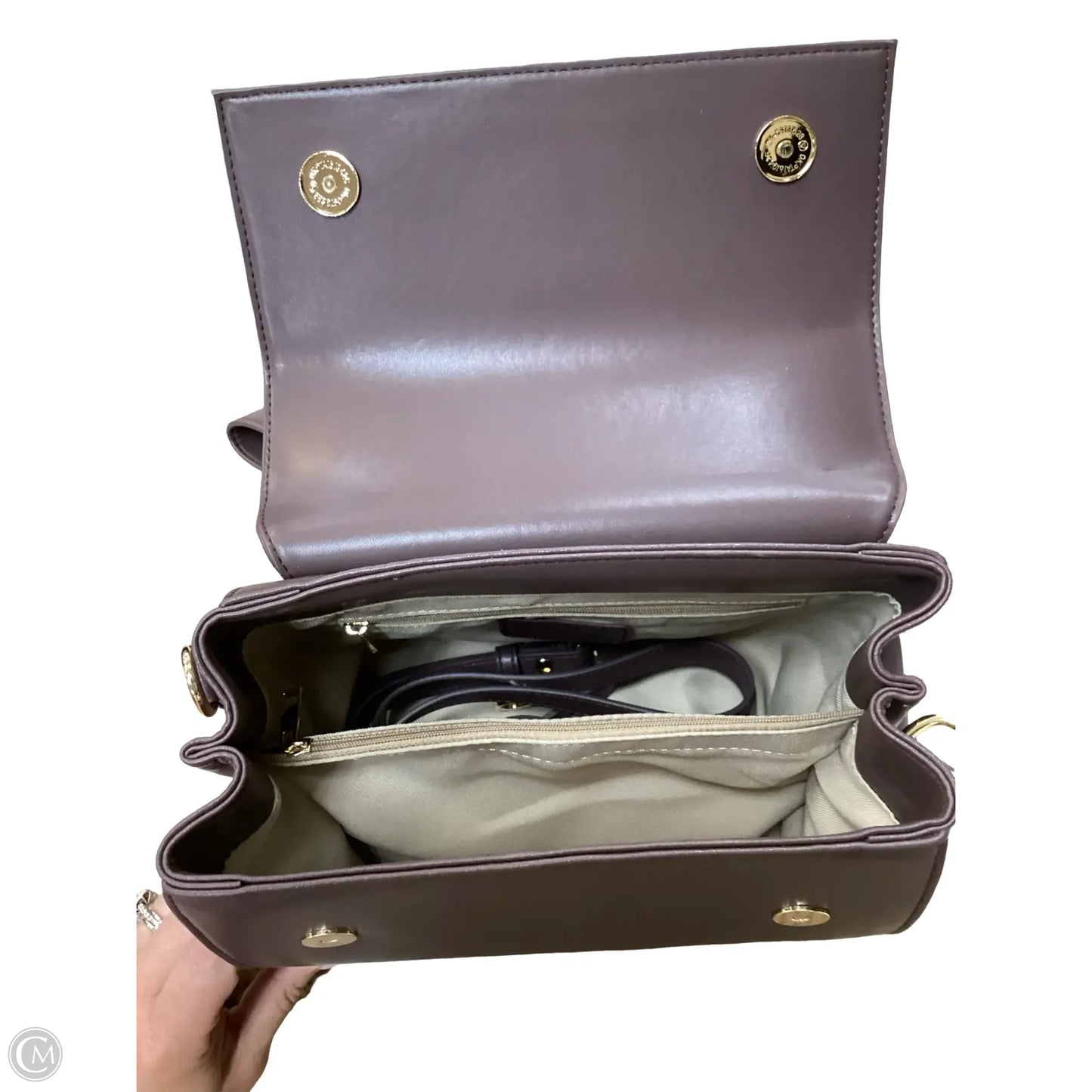 Crossbody Leather By Clothes Mentor, Size: Small