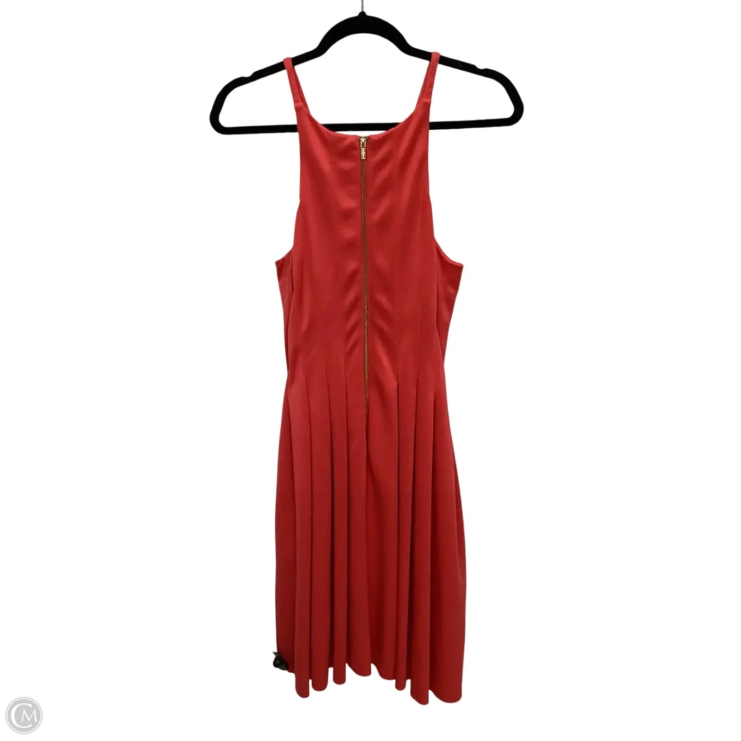 Dress Casual Short By Calvin Klein In Orange, Size: 8