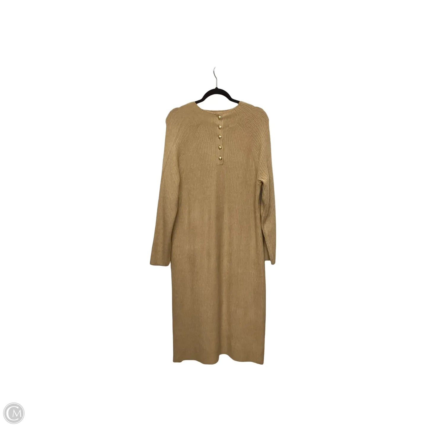 Dress Casual Midi By Talbots In Tan, Size: Xlp