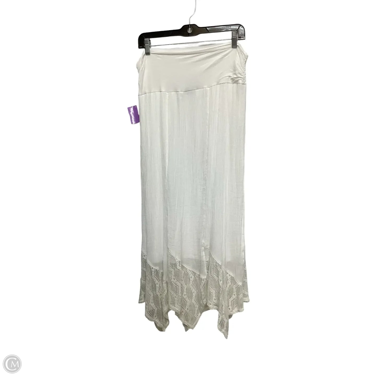 Skirt Maxi By Apt 9 In White, Size: Xxl