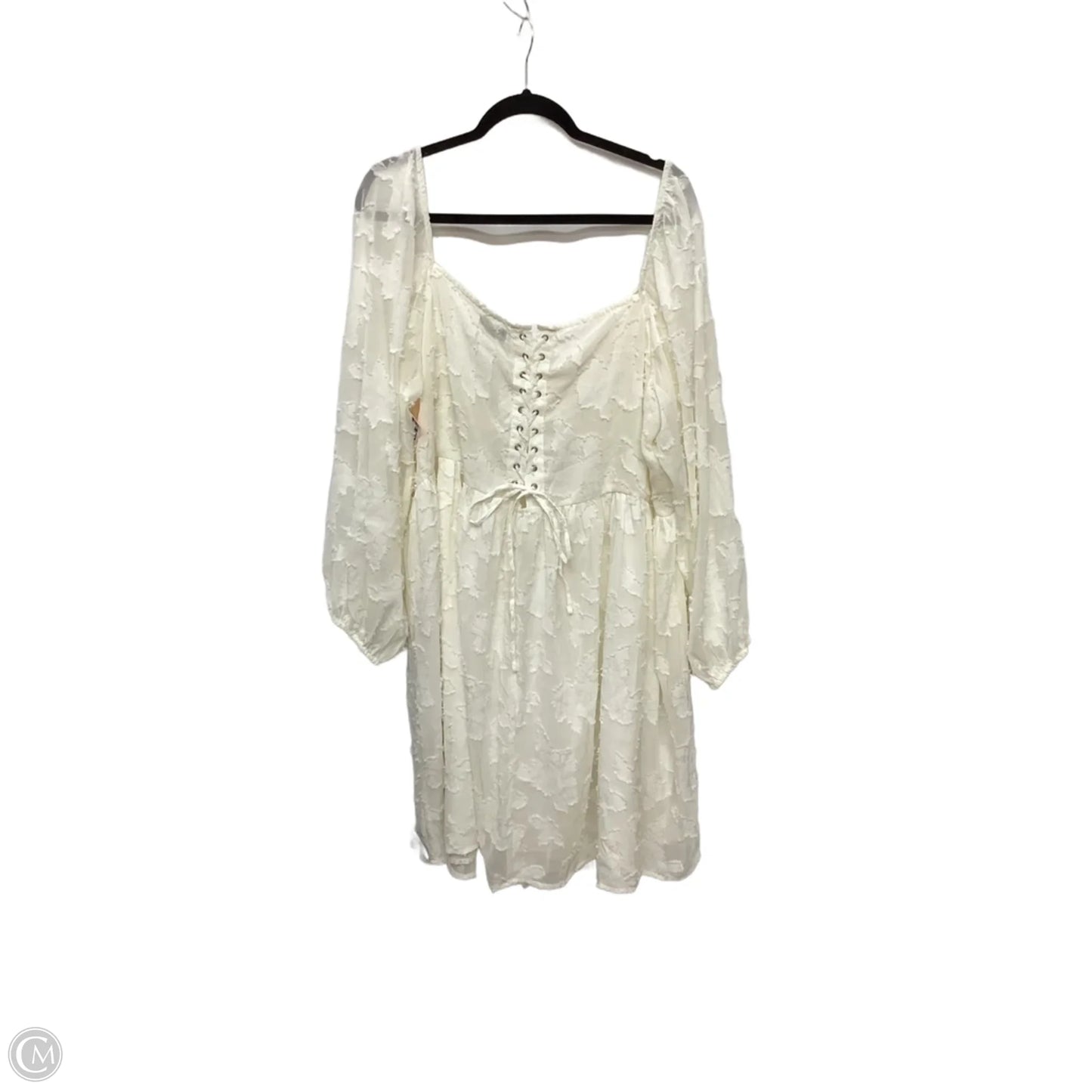 Dress Casual Maxi By Boohoo Boutique In White, Size: 3x
