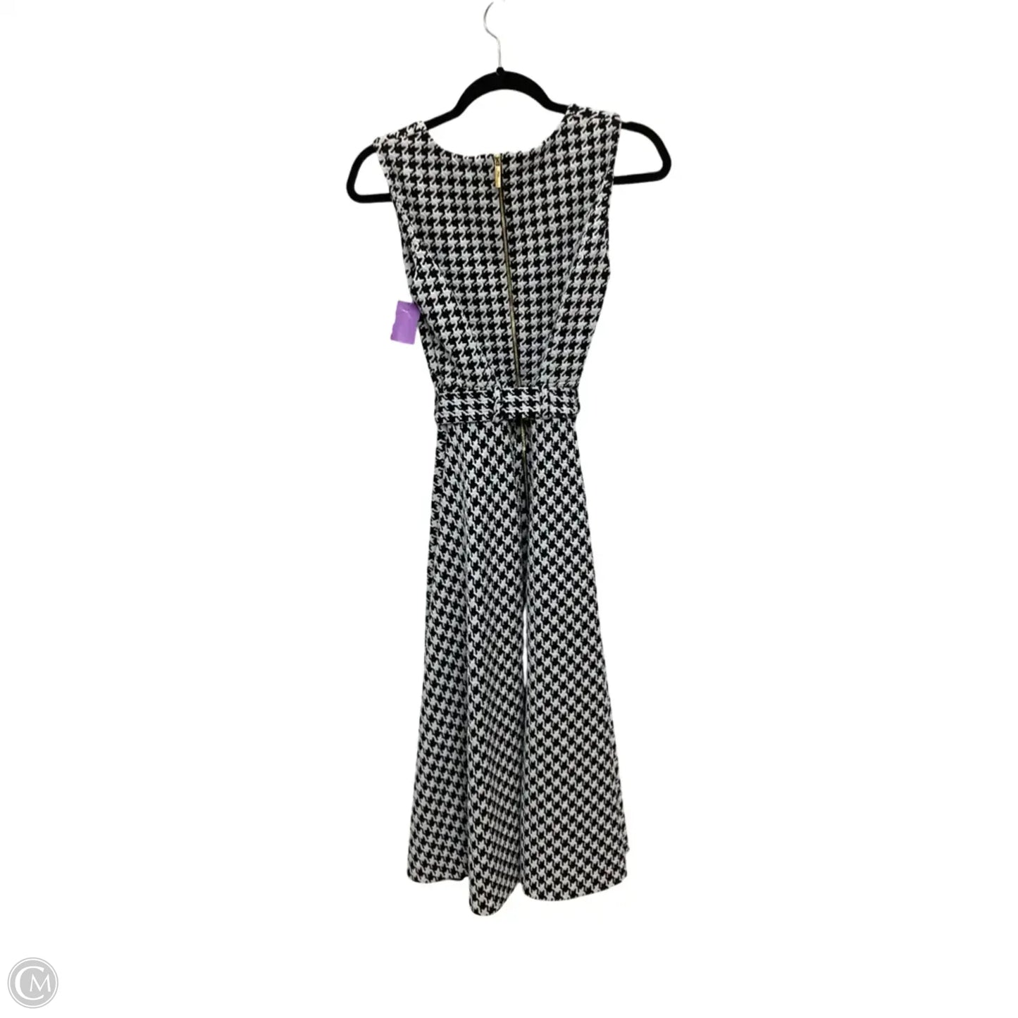 Dress Casual Midi By Calvin Klein In Black & White, Size: 8