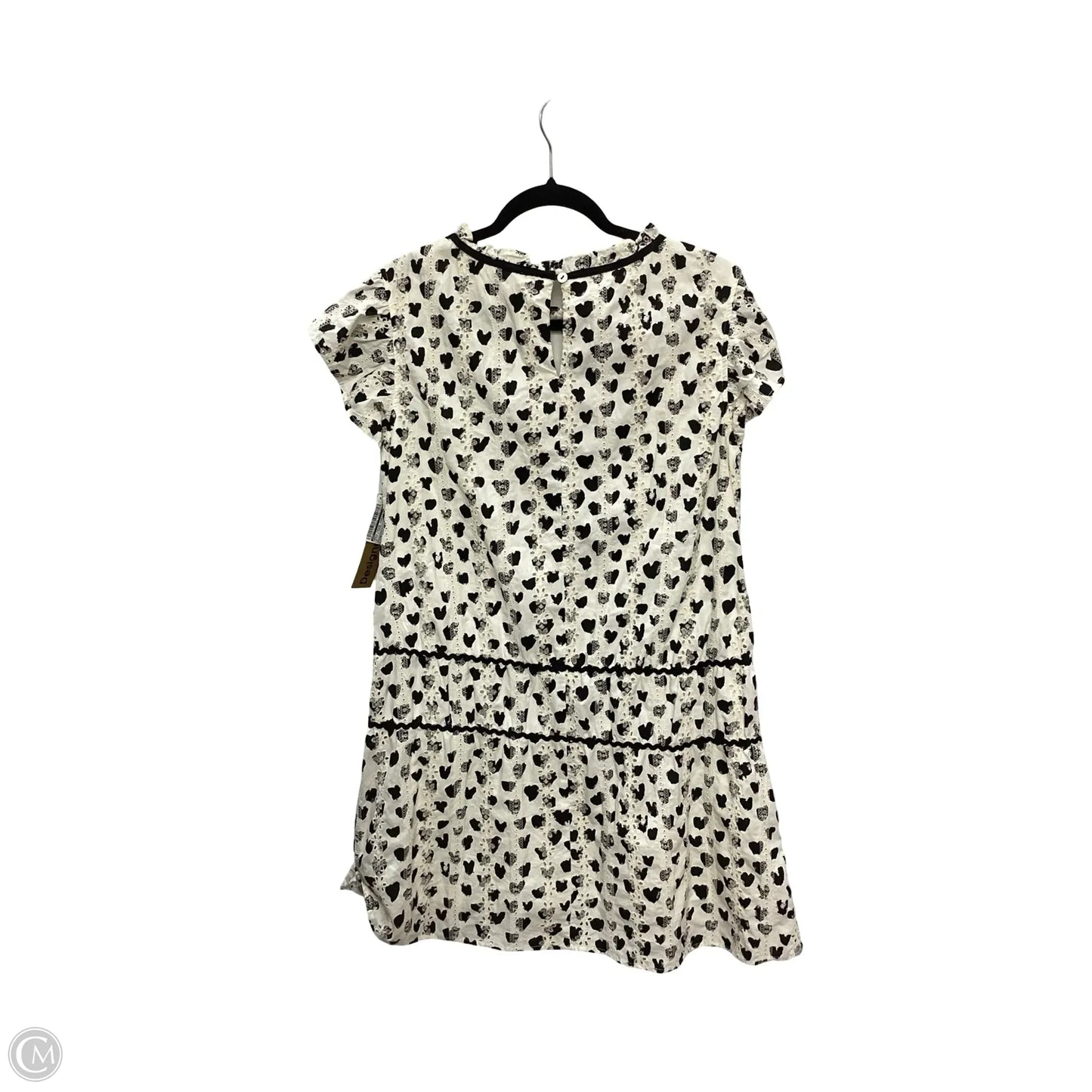Dress Casual Short By Voy In Black & Cream, Size: M