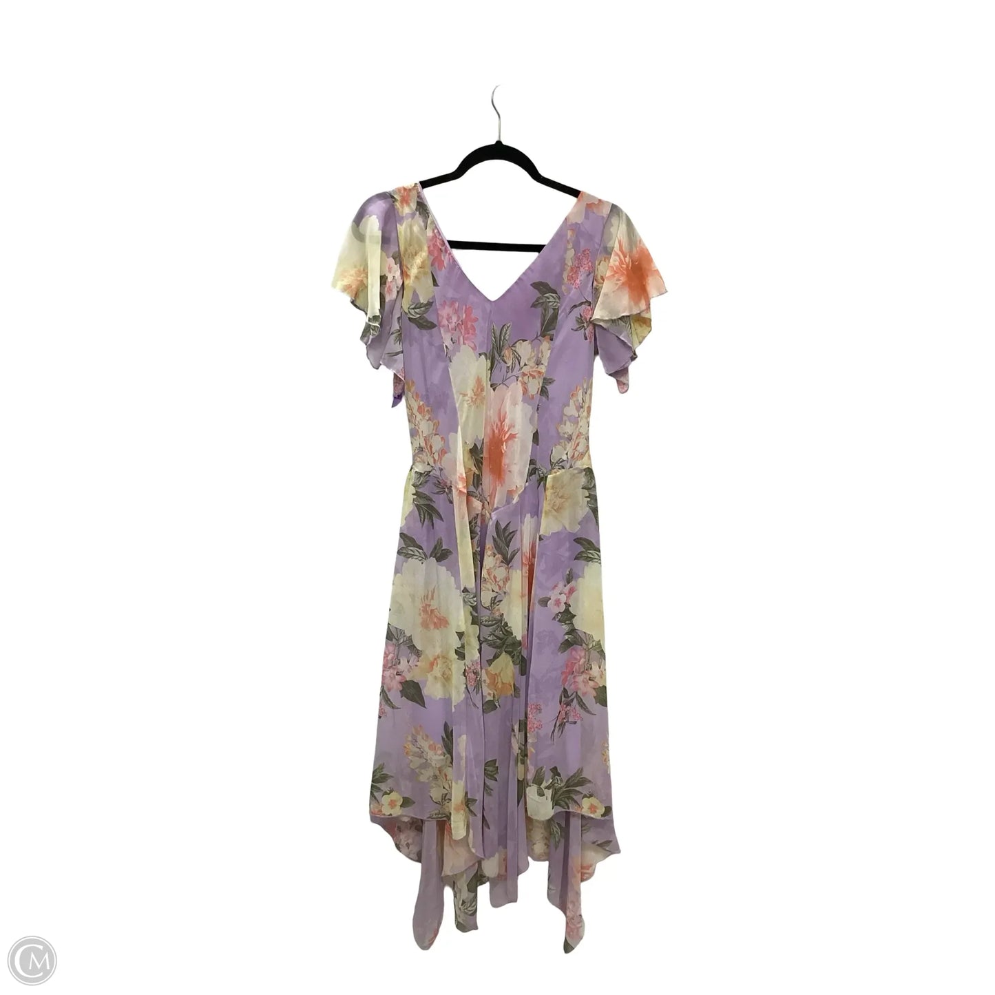 Dress Casual Midi By Robbie Bee In Purple, Size: 6