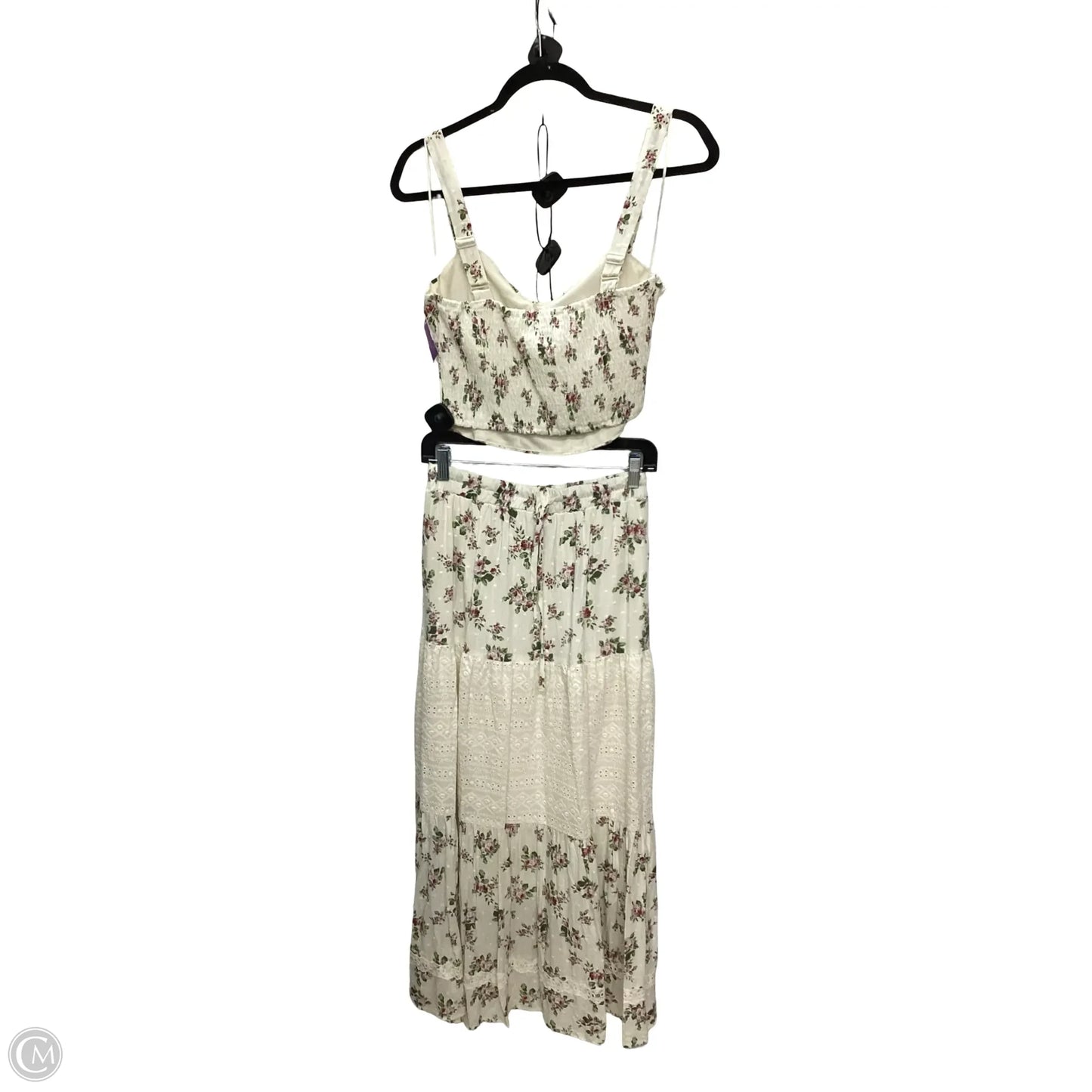 Skirt Set 2pc By Clothes Mentor In Floral Print, Size: L