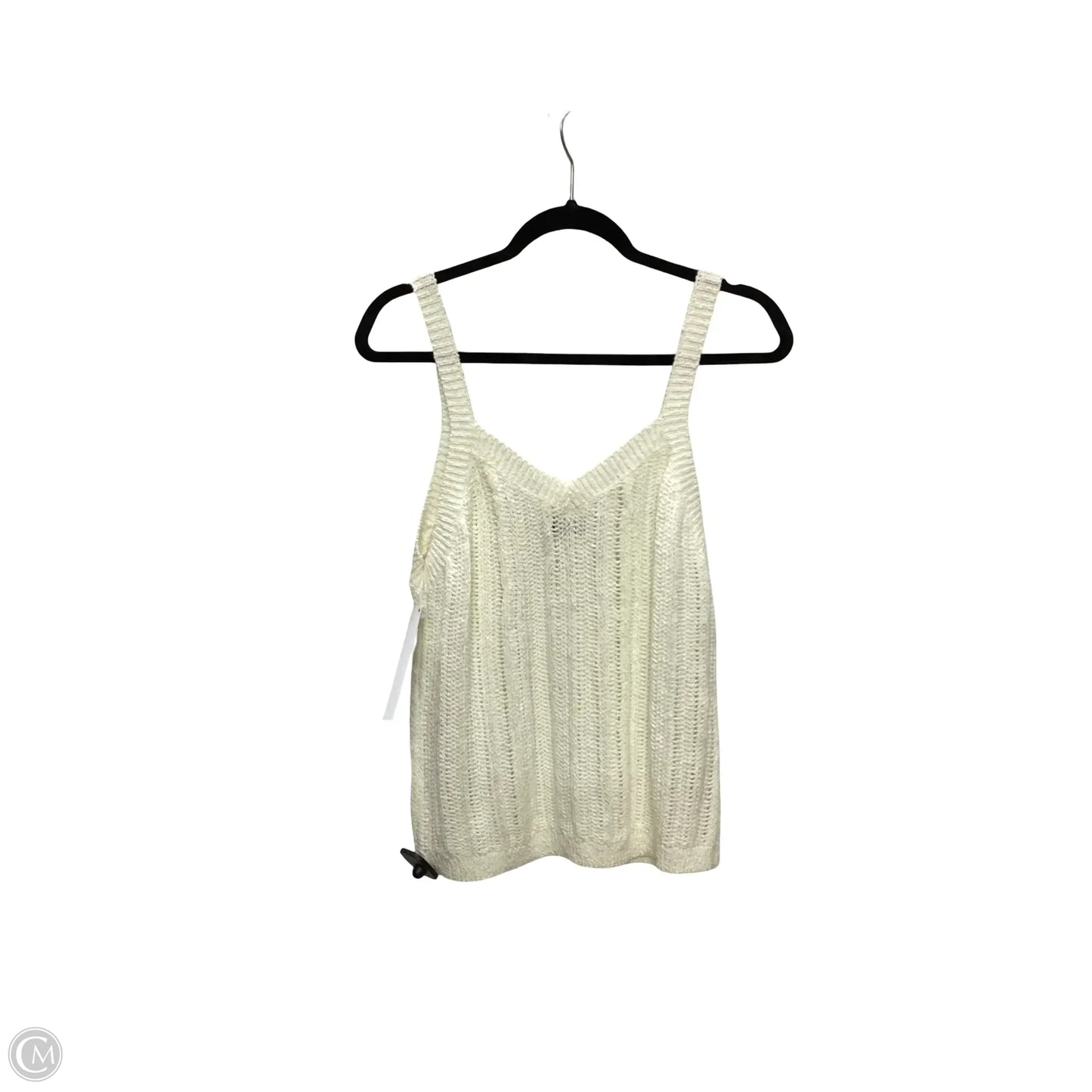 Designer Blouse Sleeveless By Lost + Wander In Cream, Size: S