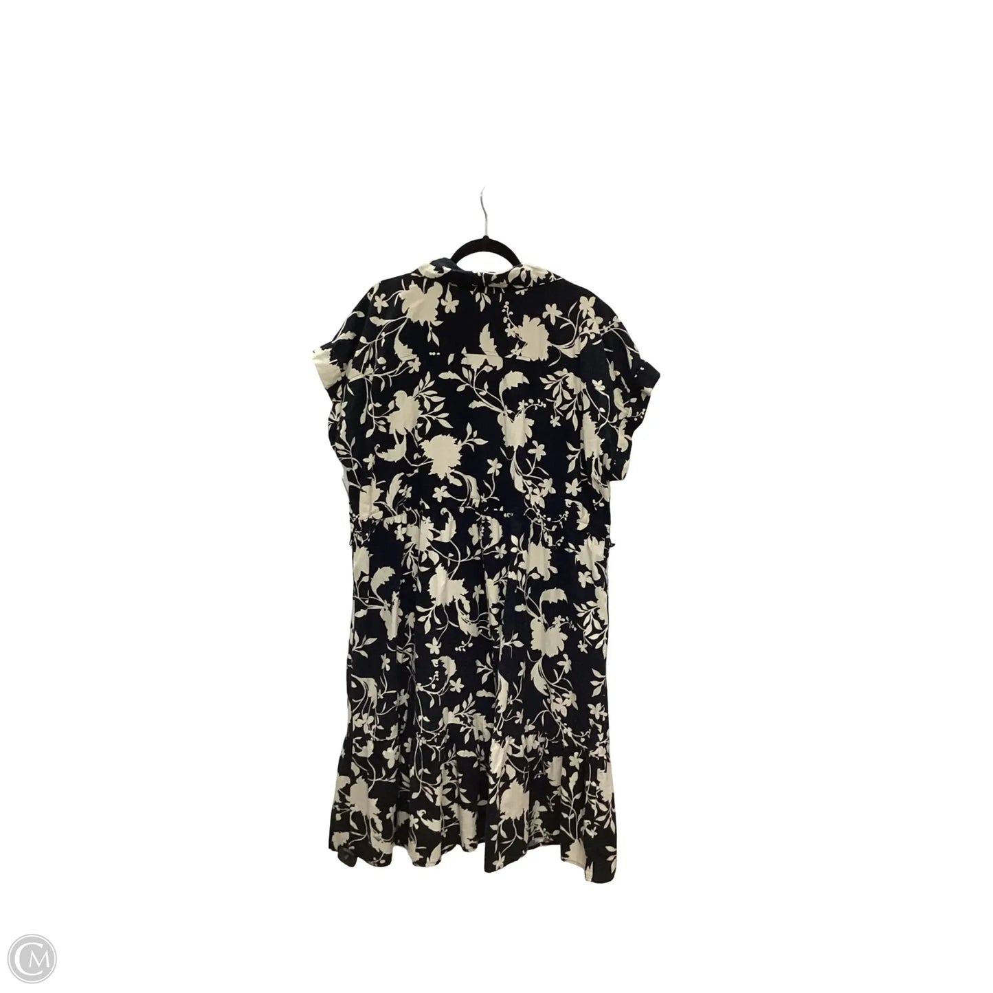 Dress Casual Maxi By Ava & Viv In Black & Cream, Size: 3x