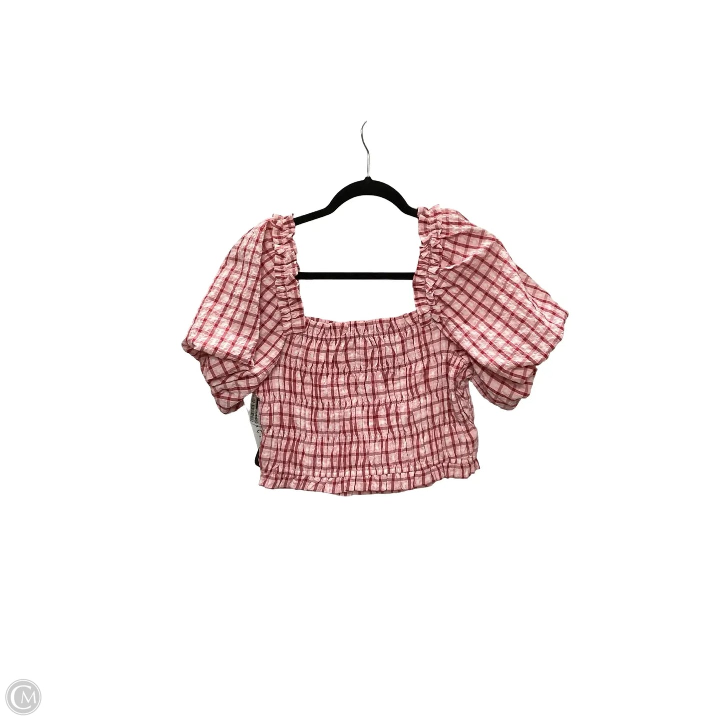 Blouse Short Sleeve By English Factory In Pink, Size: M