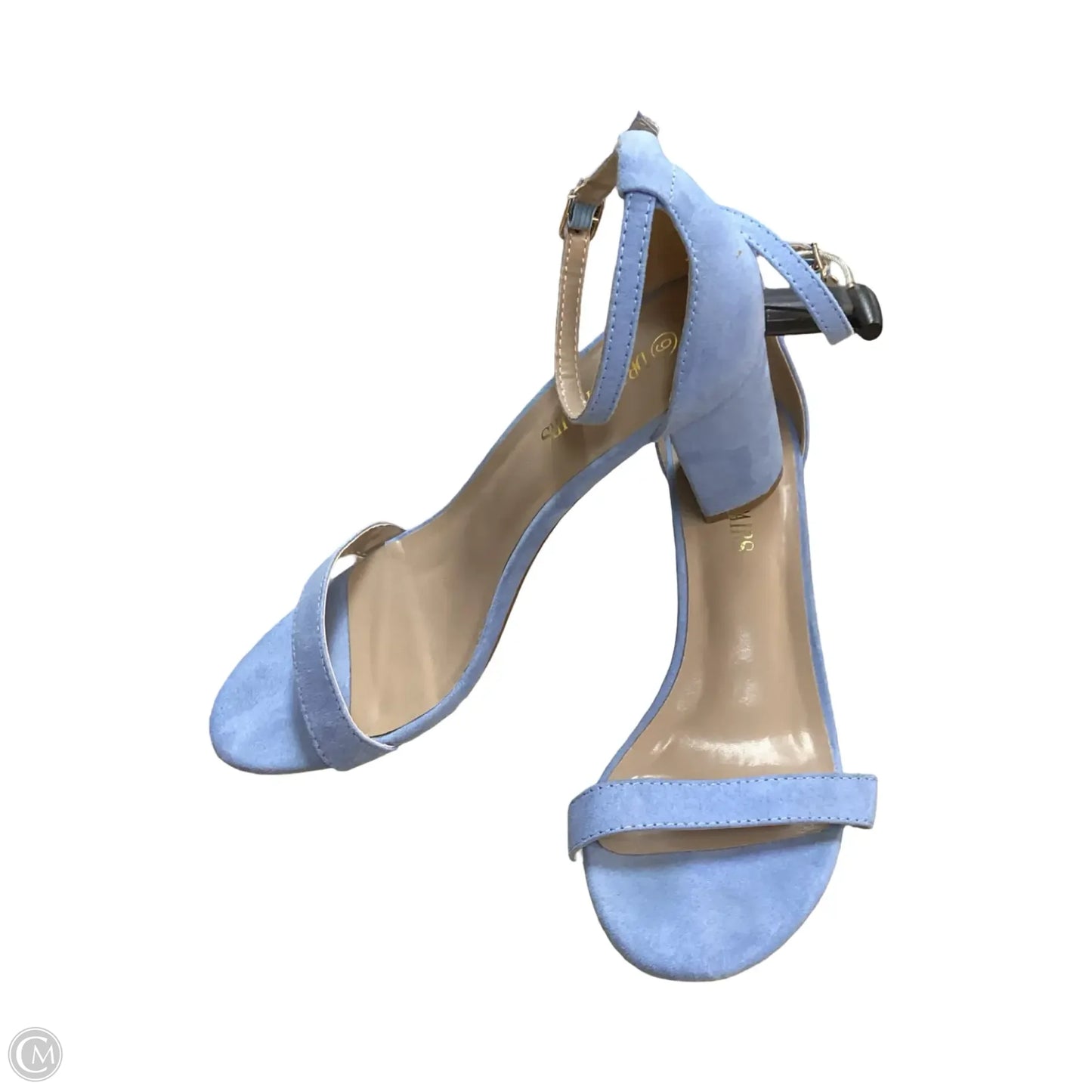 Sandals Heels Block By Dream Pairs In Blue, Size: 9