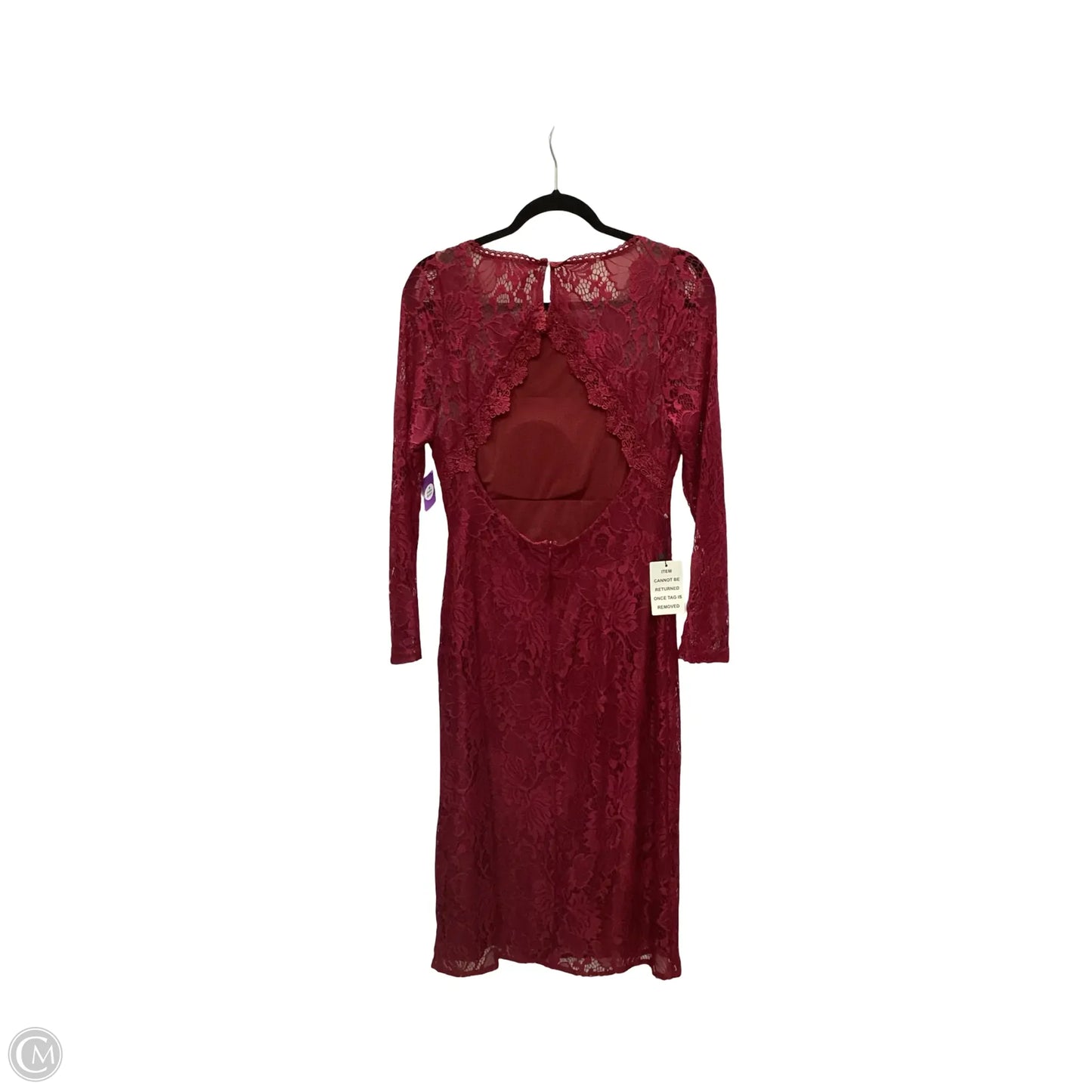 Dress Casual Midi By Clothes Mentor In Red, Size: L