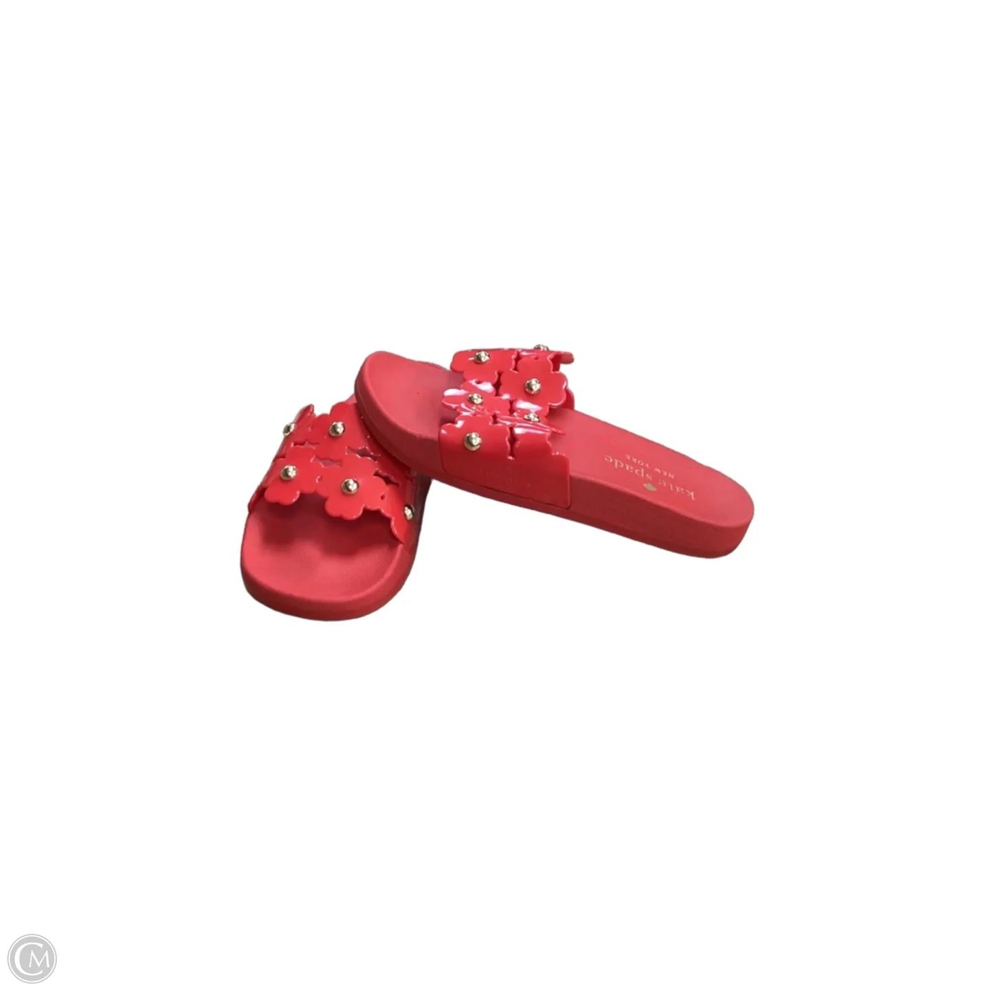 Sandals Designer By Kate Spade In Red, Size: 7