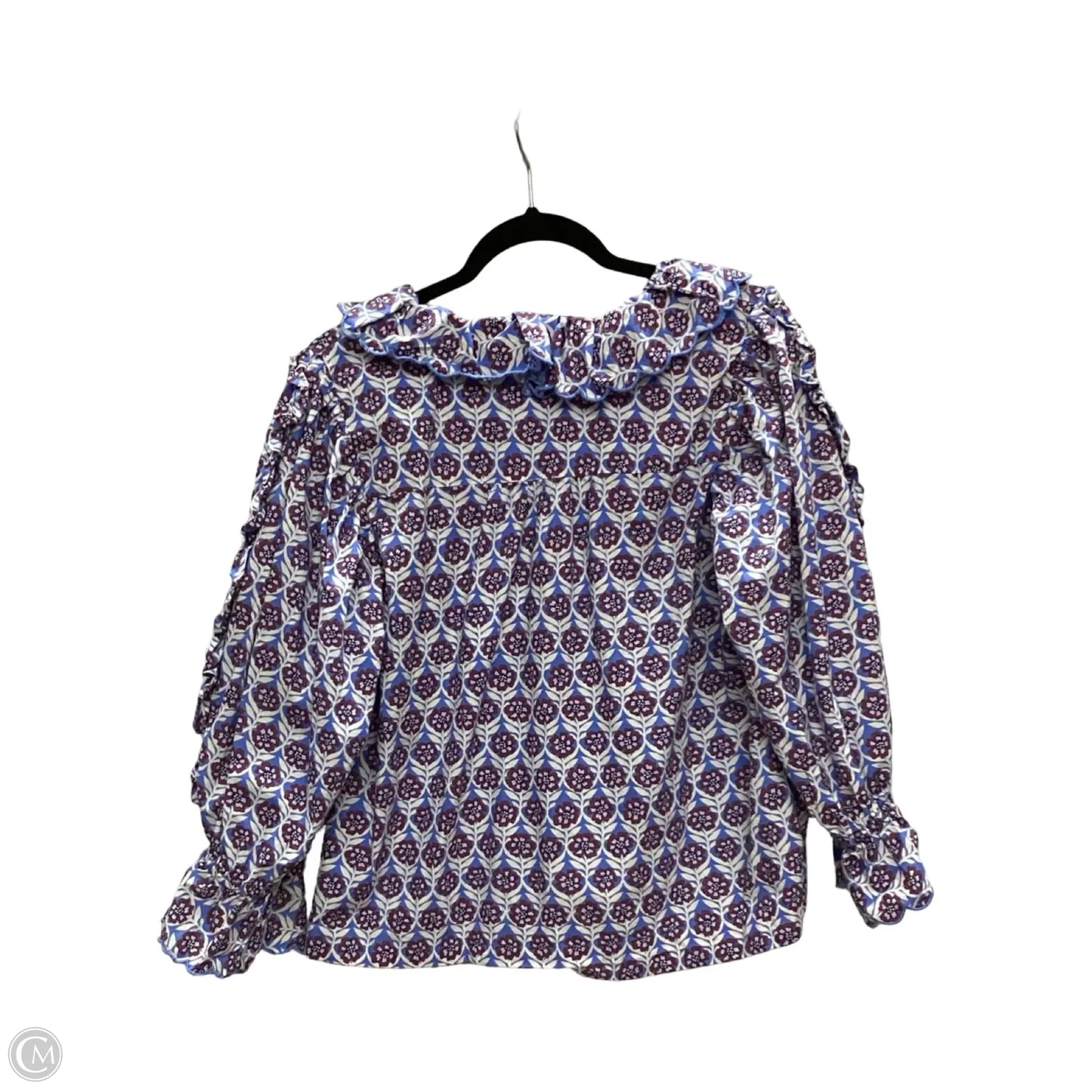 Blouse Short Sleeve By Maeve In Floral Print, Size: M