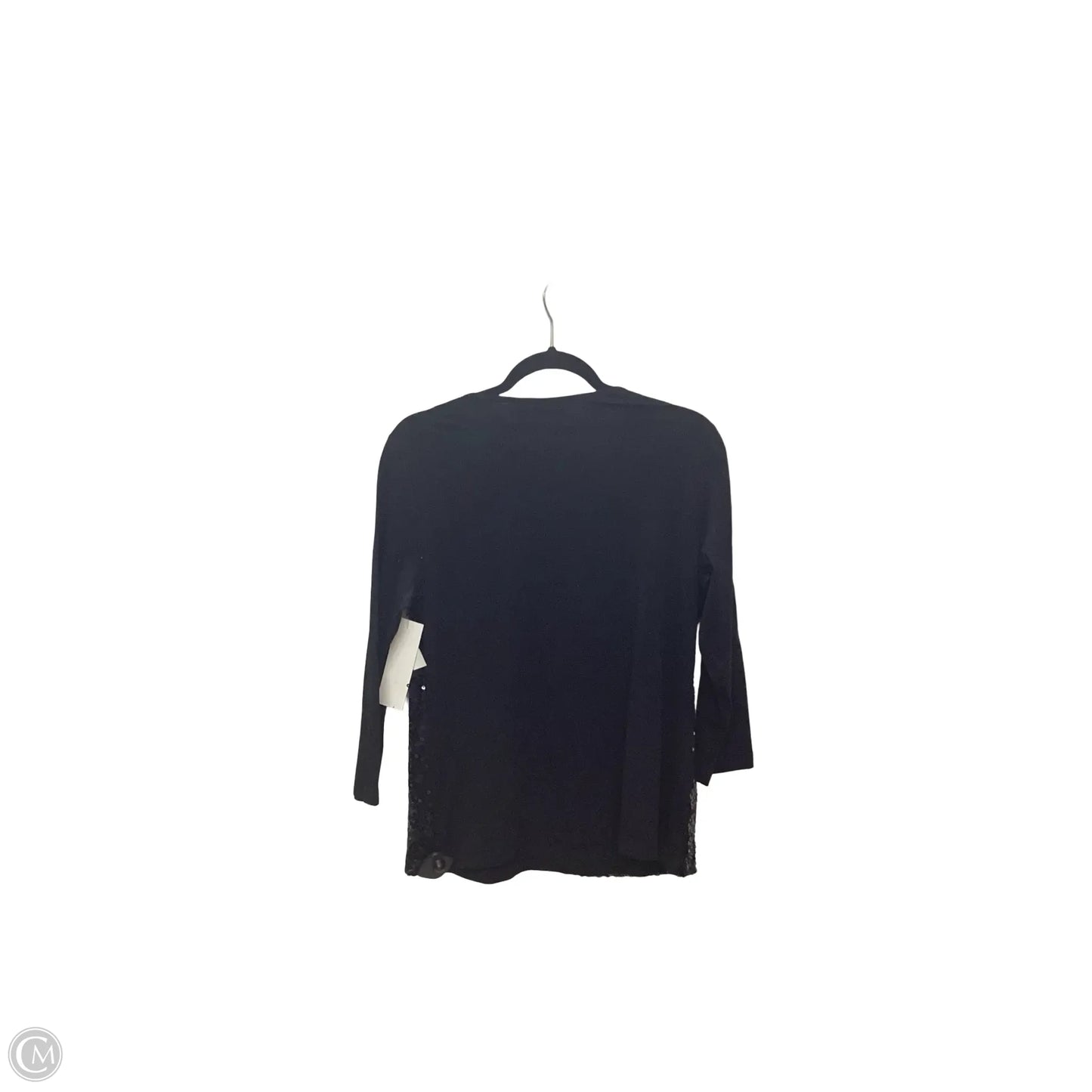 Blouse Long Sleeve By Chicos In Black, Size: M