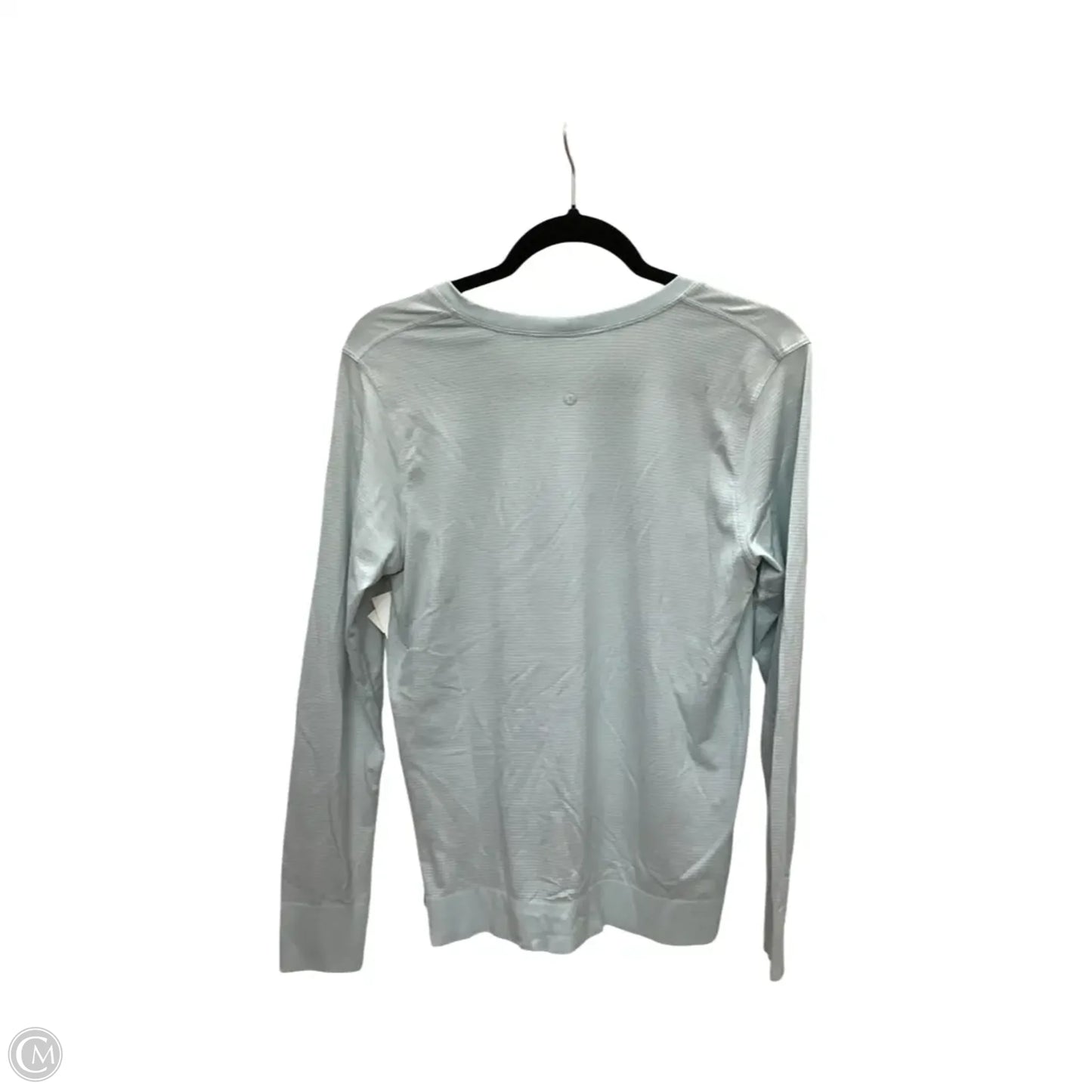 Athletic Top Long Sleeve Collar By Lululemon In Blue, Size: 8