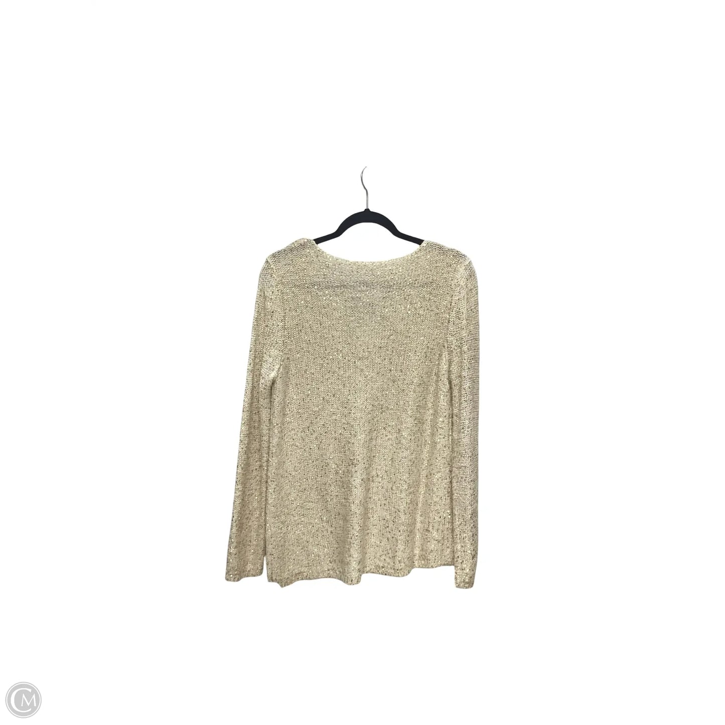 Blouse Long Sleeve By Chicos In Beige, Size: M