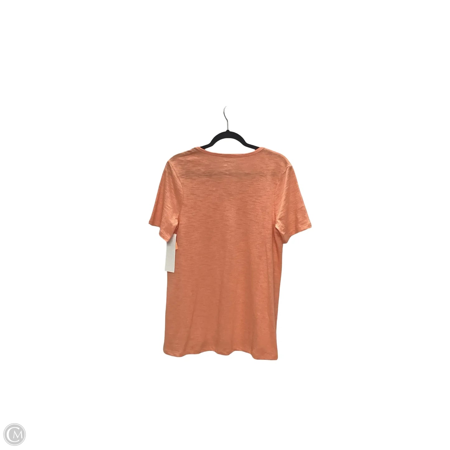 Top Short Sleeve Basic By Chicos In Orange, Size: M