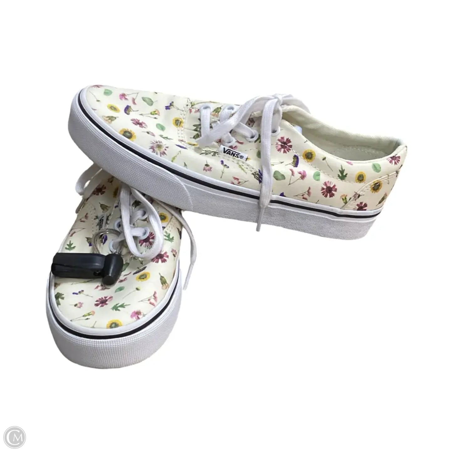 Shoes Sneakers By Vans In Floral Print, Size: 6