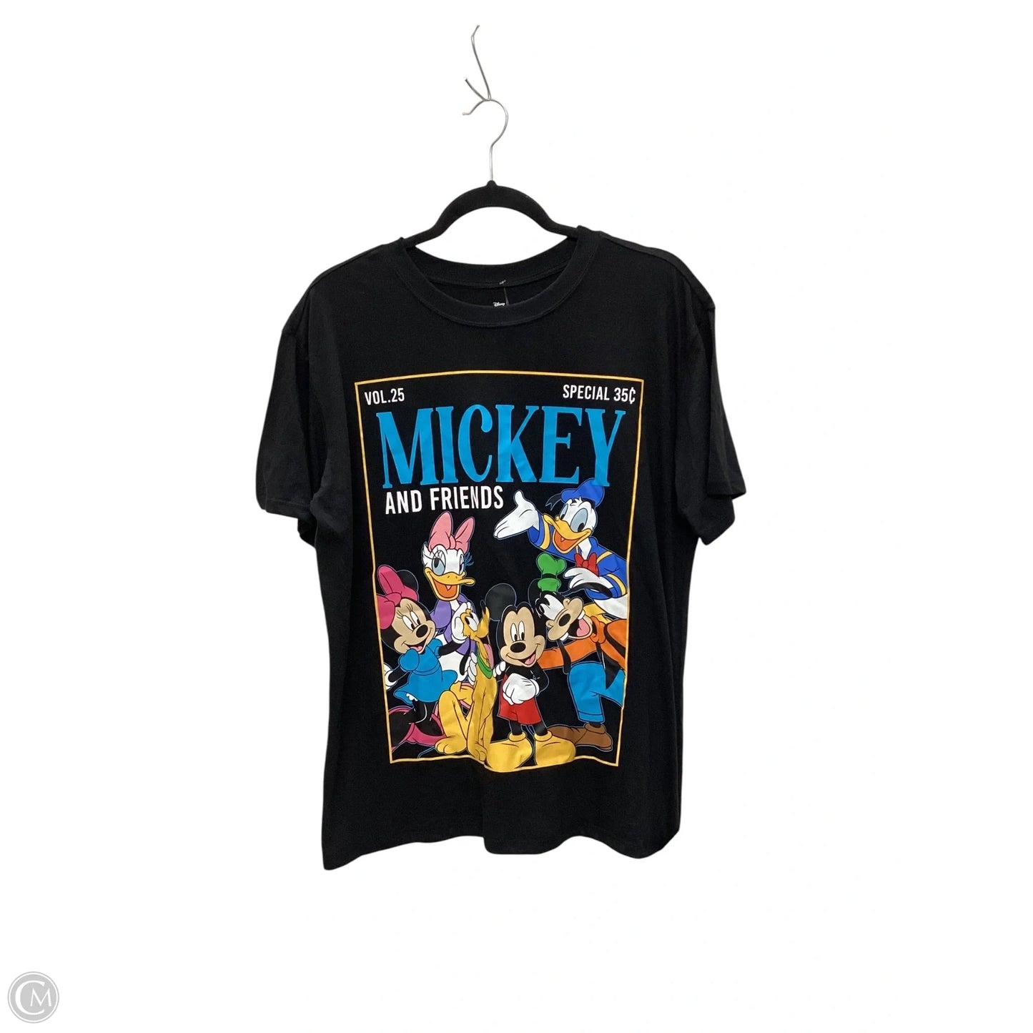 Top Short Sleeve By Disney Store In Black, Size: L