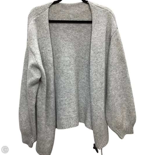 Sweater Cardigan By Shein In Grey, Size: M