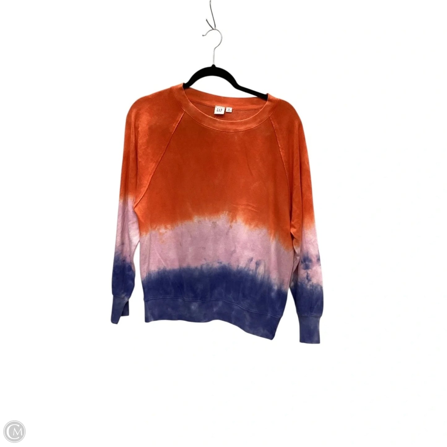 Sweatshirt Crewneck By Gap In Orange, Size: Xs