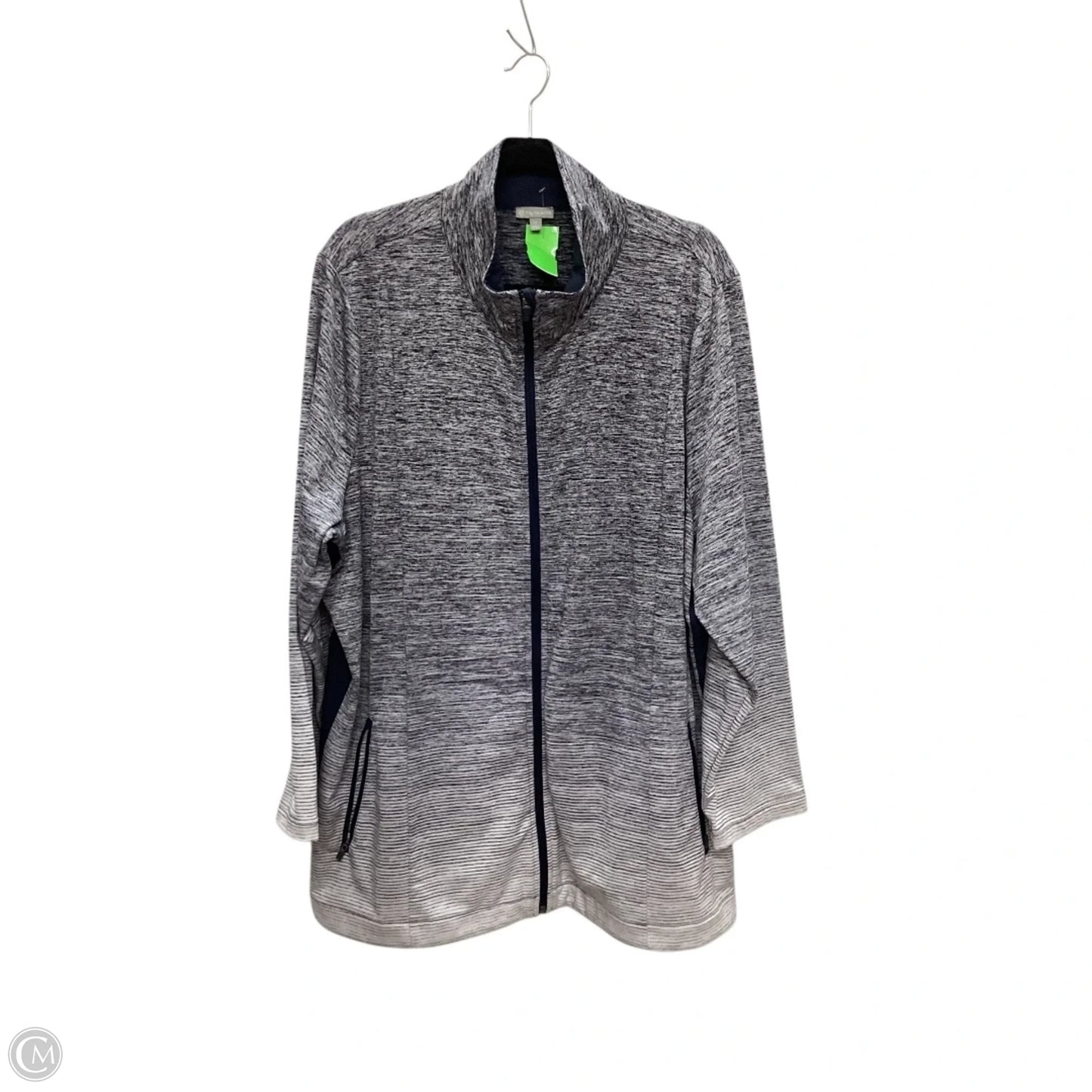 Athletic Jacket By Talbots In Blue, Size: 3x