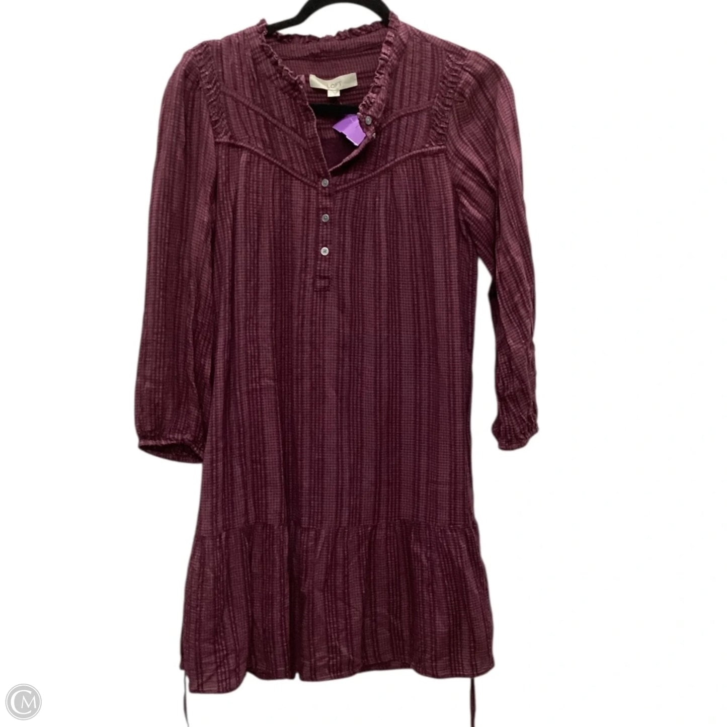 Dress Casual Short By Loft In Purple, Size: S