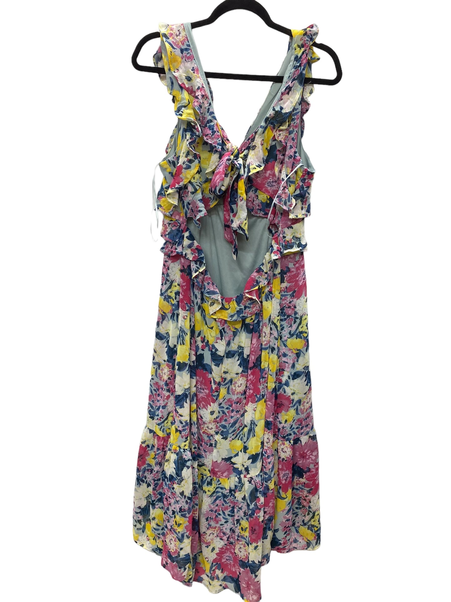 Multi-colored Dress Casual Maxi Lc Lauren Conrad, Size Xl