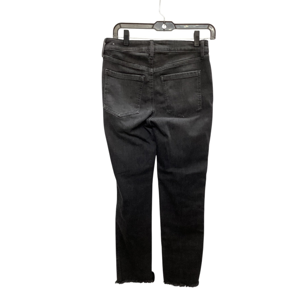 Jeans Straight By Chicos In Black Denim, Size: Xs