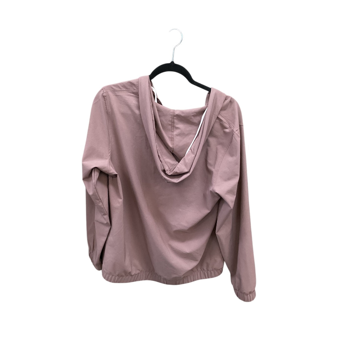 Jacket Windbreaker By Clothes Mentor In Mauve, Size: L