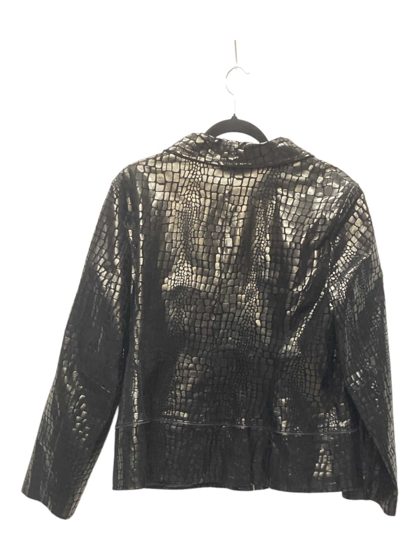 Jacket Moto By Clothes Mentor Size: L