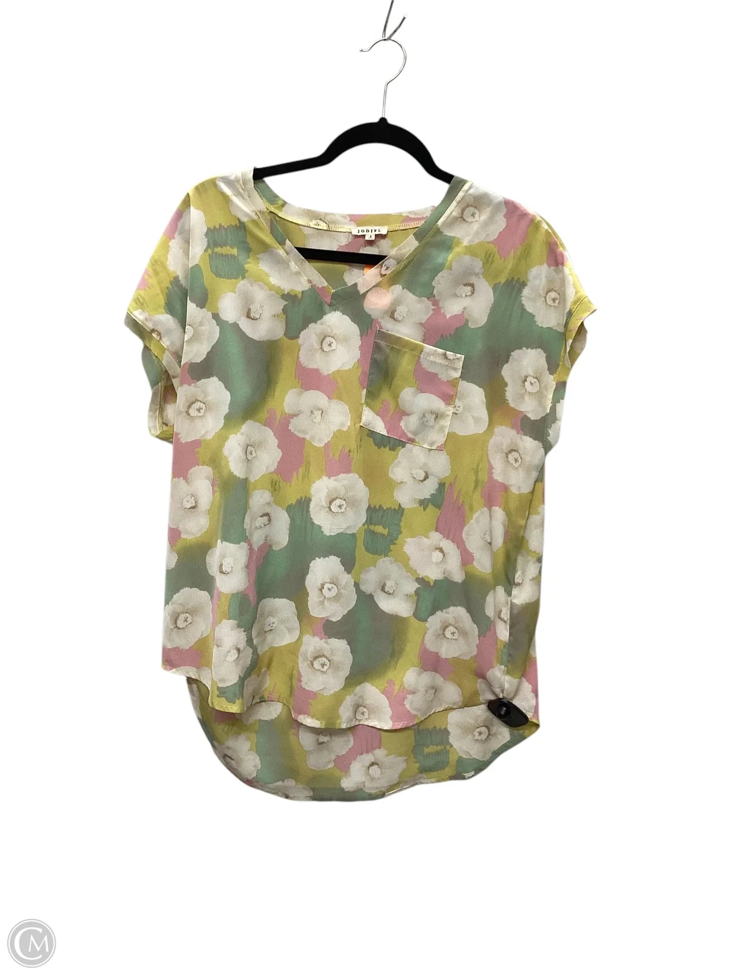 Top Short Sleeve By Jodifl In Multi-colored, Size: S