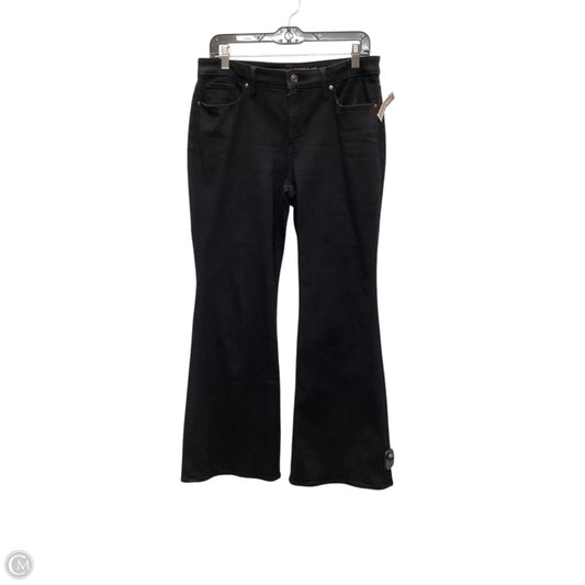 Jeans Flared By Chicos In Black Denim, Size: 6