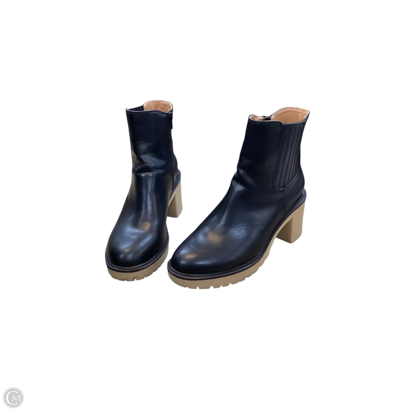 Boots Ankle Heels By Universal Thread In Black, Size: 9.5