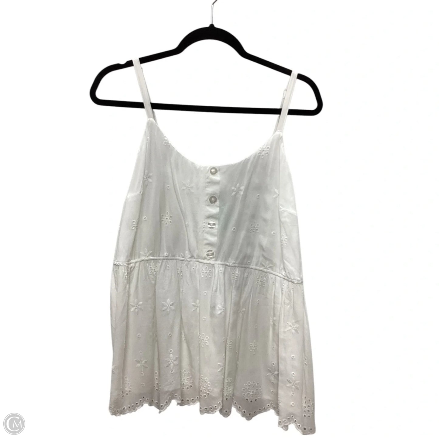 Top Sleeveless By Torrid In White, Size: 2x