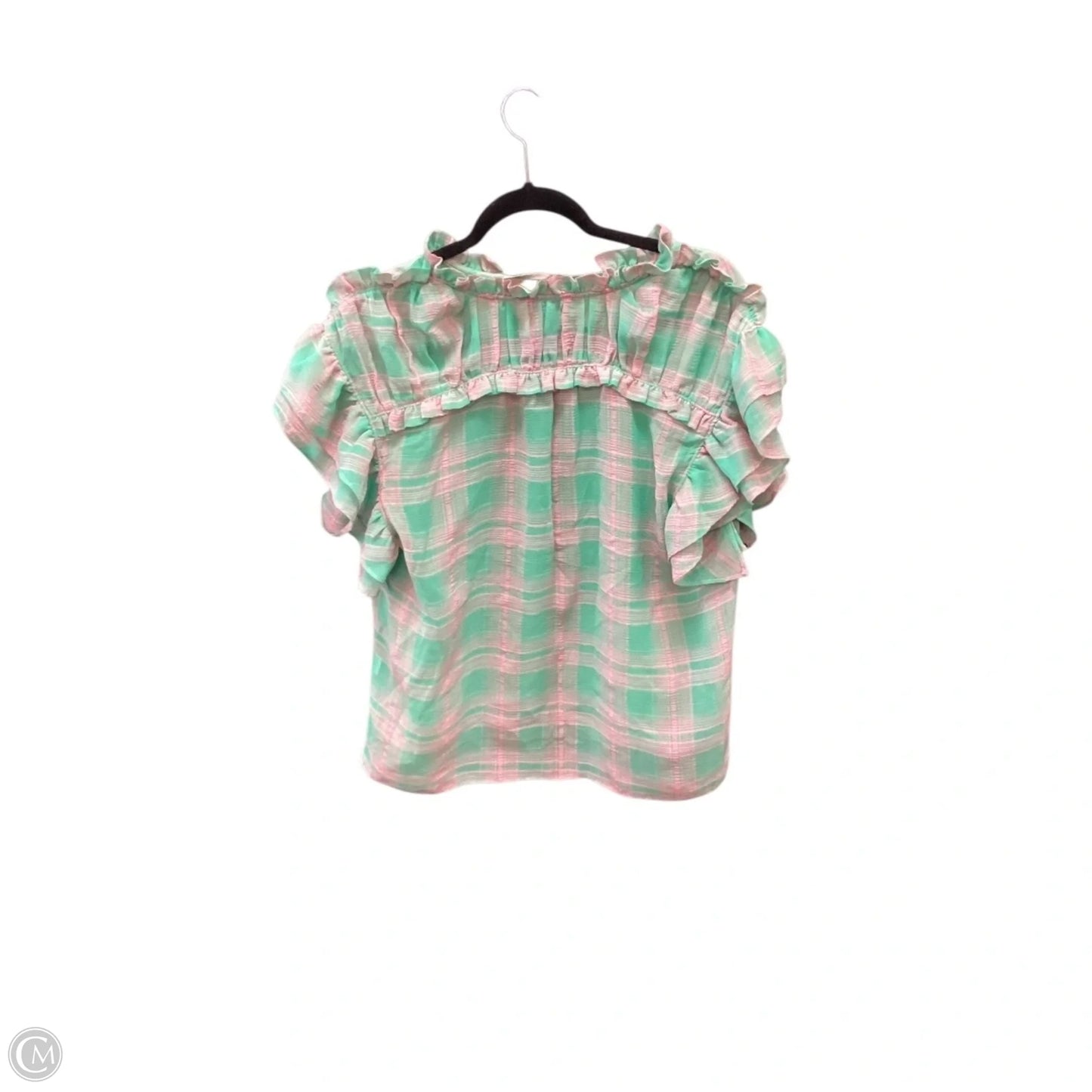 Top Sleeveless By Current Air In Green, Size: M