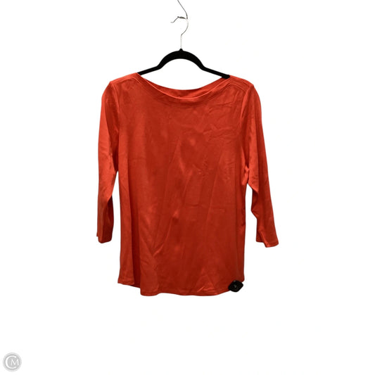 Top Long Sleeve By Chicos In Orange, Size: L